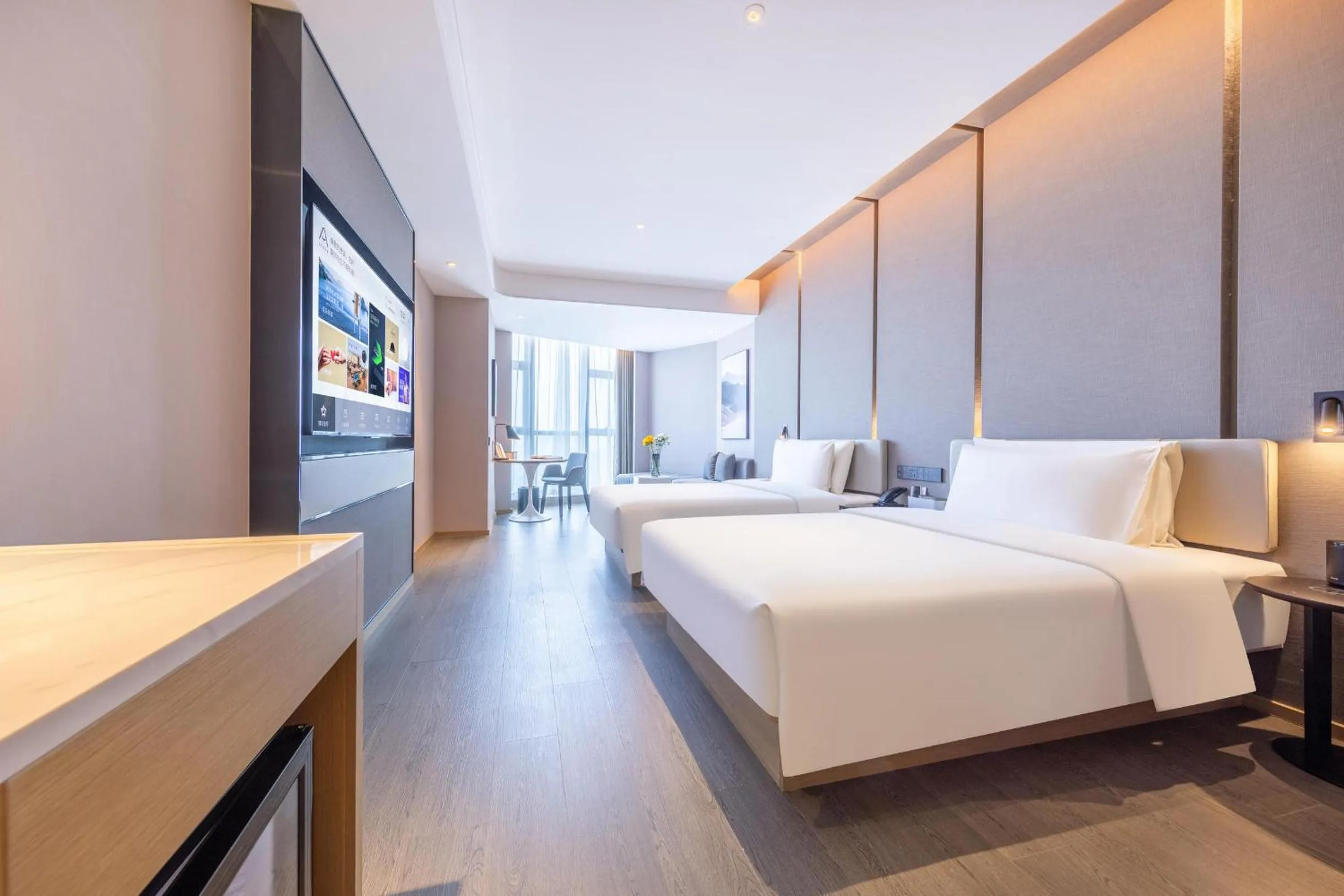 Bedroom, Bed in Atour Hotel Wuhan University of Technology Jiedaokou