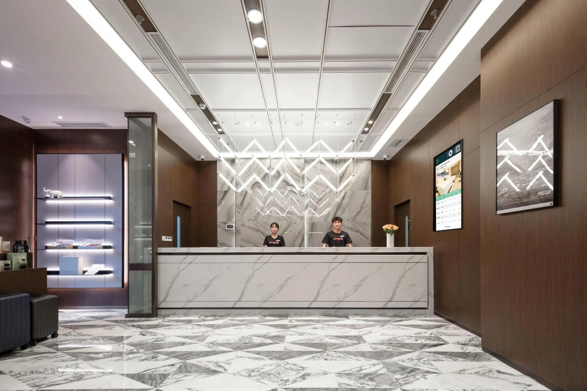 Lobby or reception in Atour X Hotel Suzhou Xiangcheng Vigorous Island Subway Station