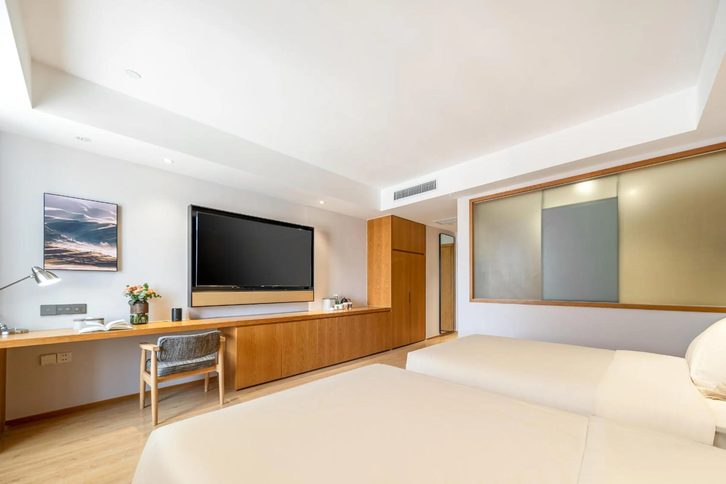 Bed in Atour X Hotel Wuxi Binhu Sports Center