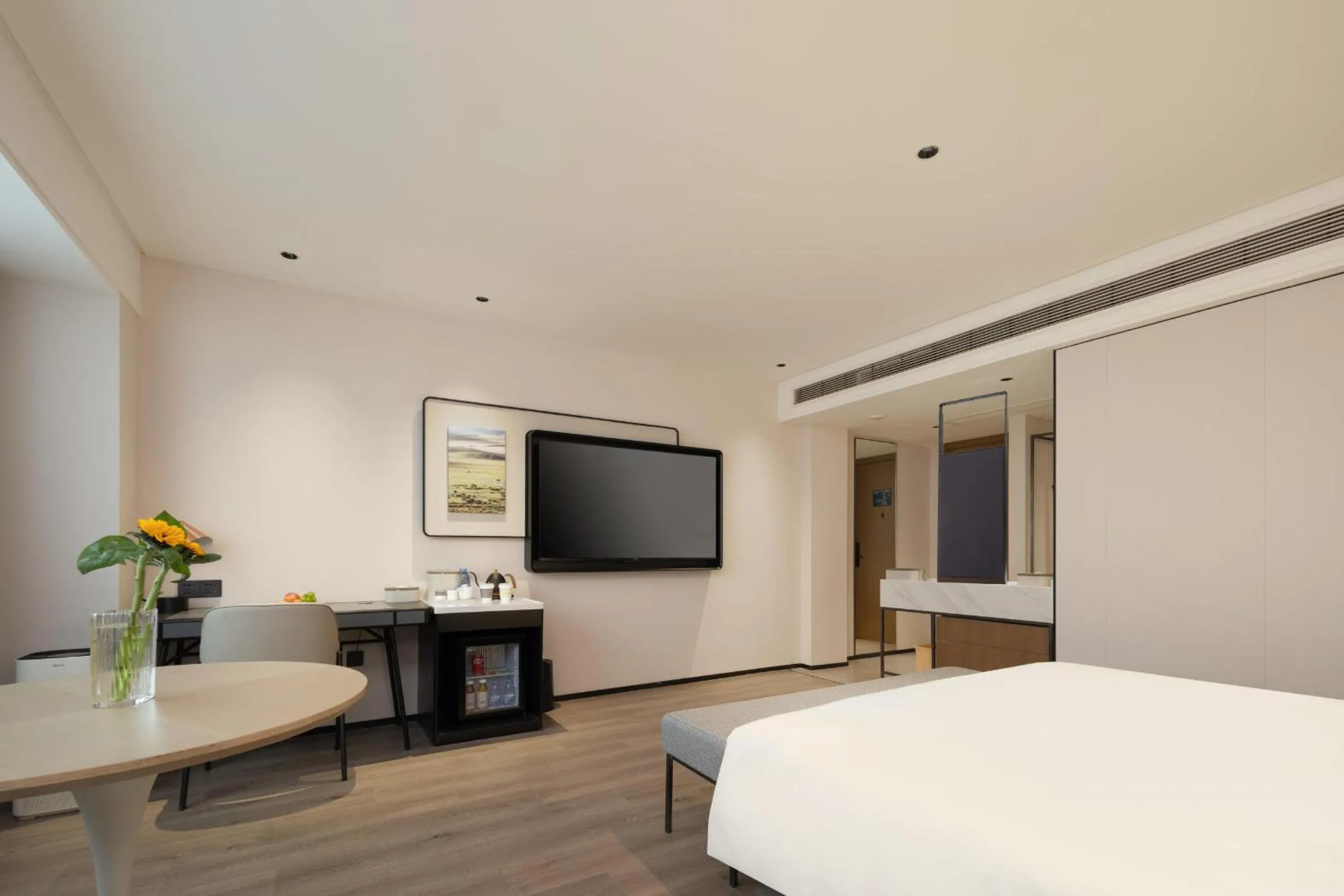 Bed in Atour Hotel Fuzhou Jinshan Aegean Sea