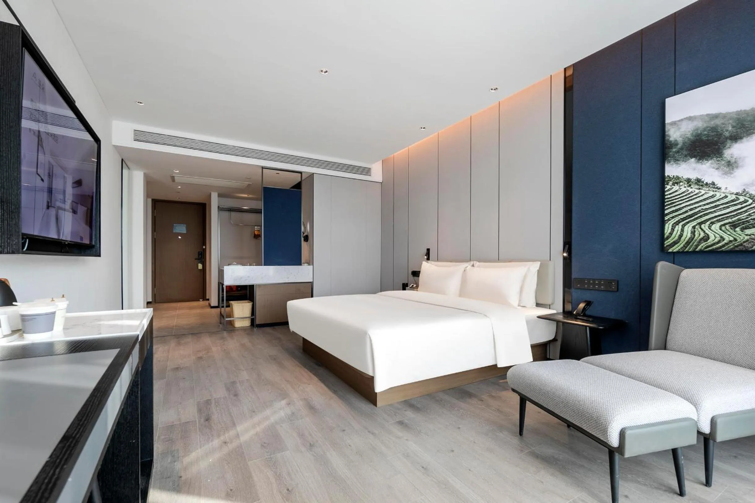 Bed in Atour Hotel Huaihua High-Speed South Railway Station