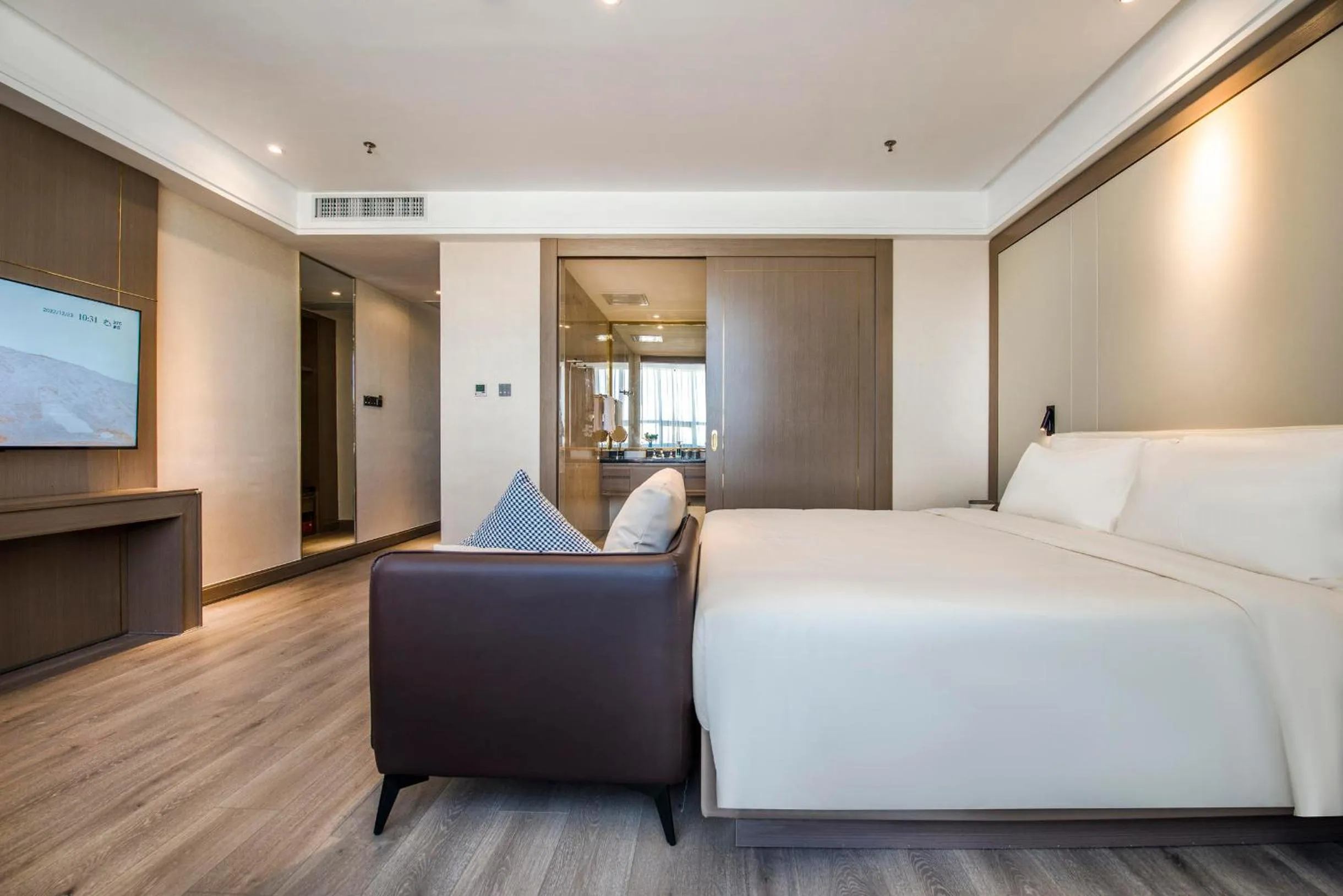 Bed in Atour X Hotel Yangjiang Jiangcheng Junyi Plaza