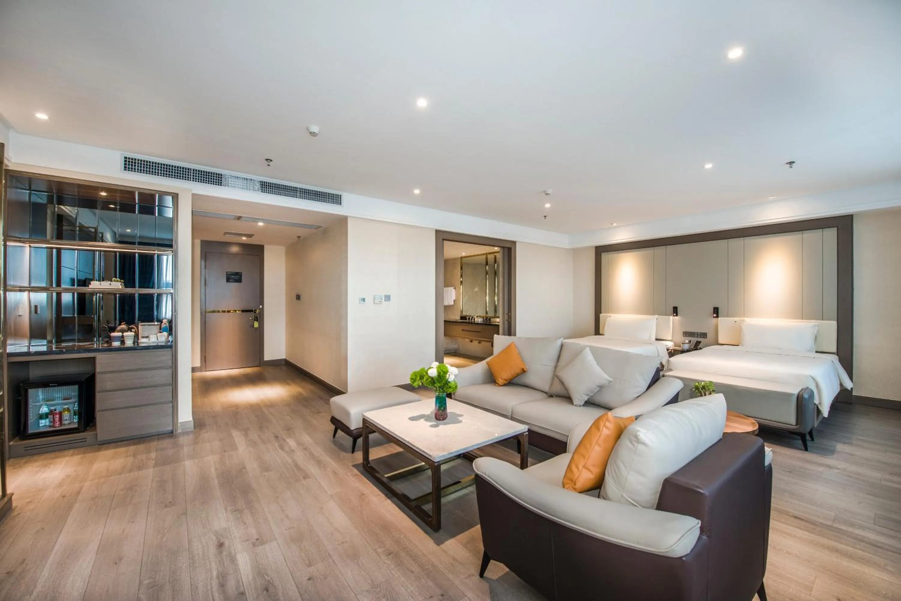 Bed in Atour X Hotel Yangjiang Jiangcheng Junyi Plaza