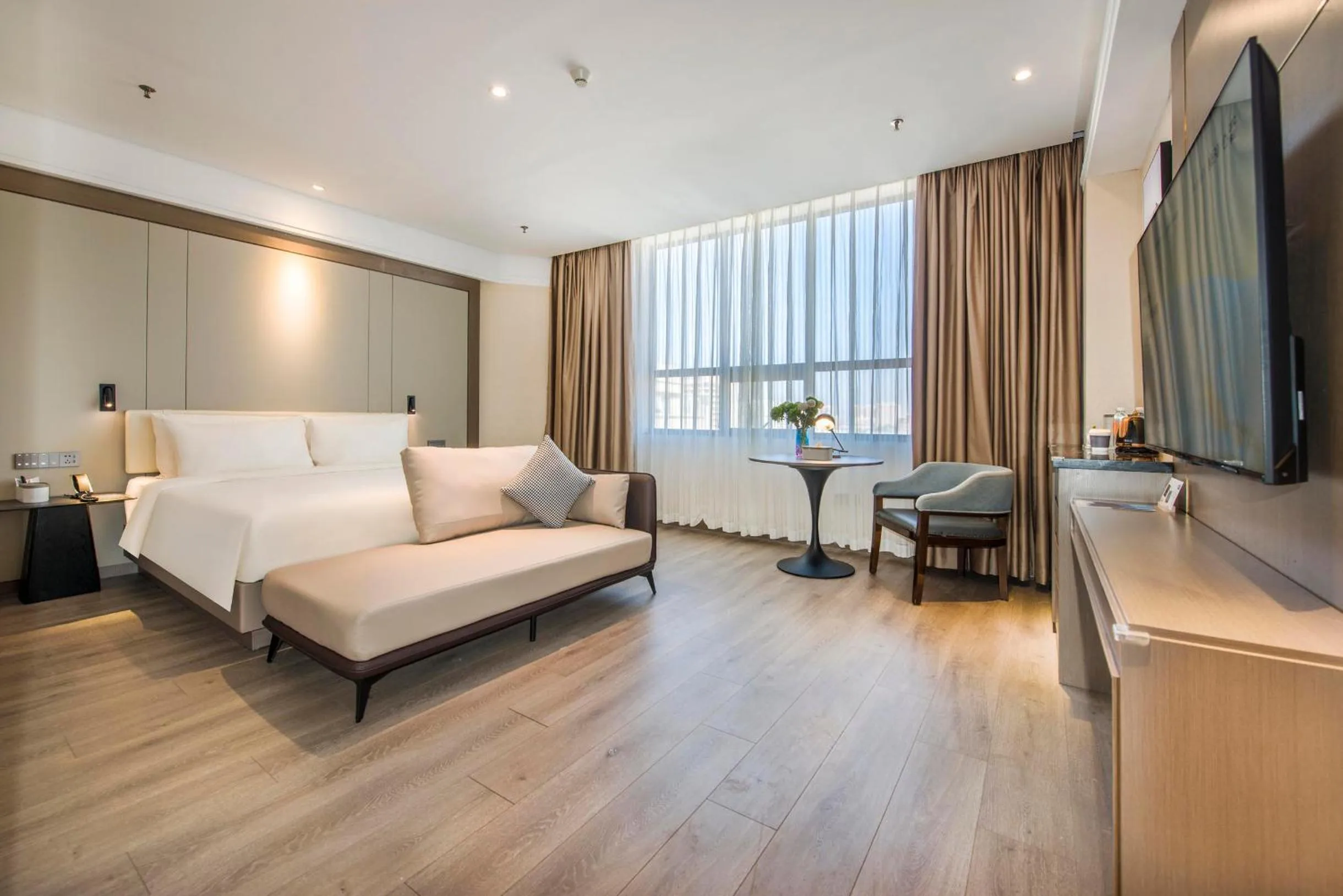 Bed in Atour X Hotel Yangjiang Jiangcheng Junyi Plaza