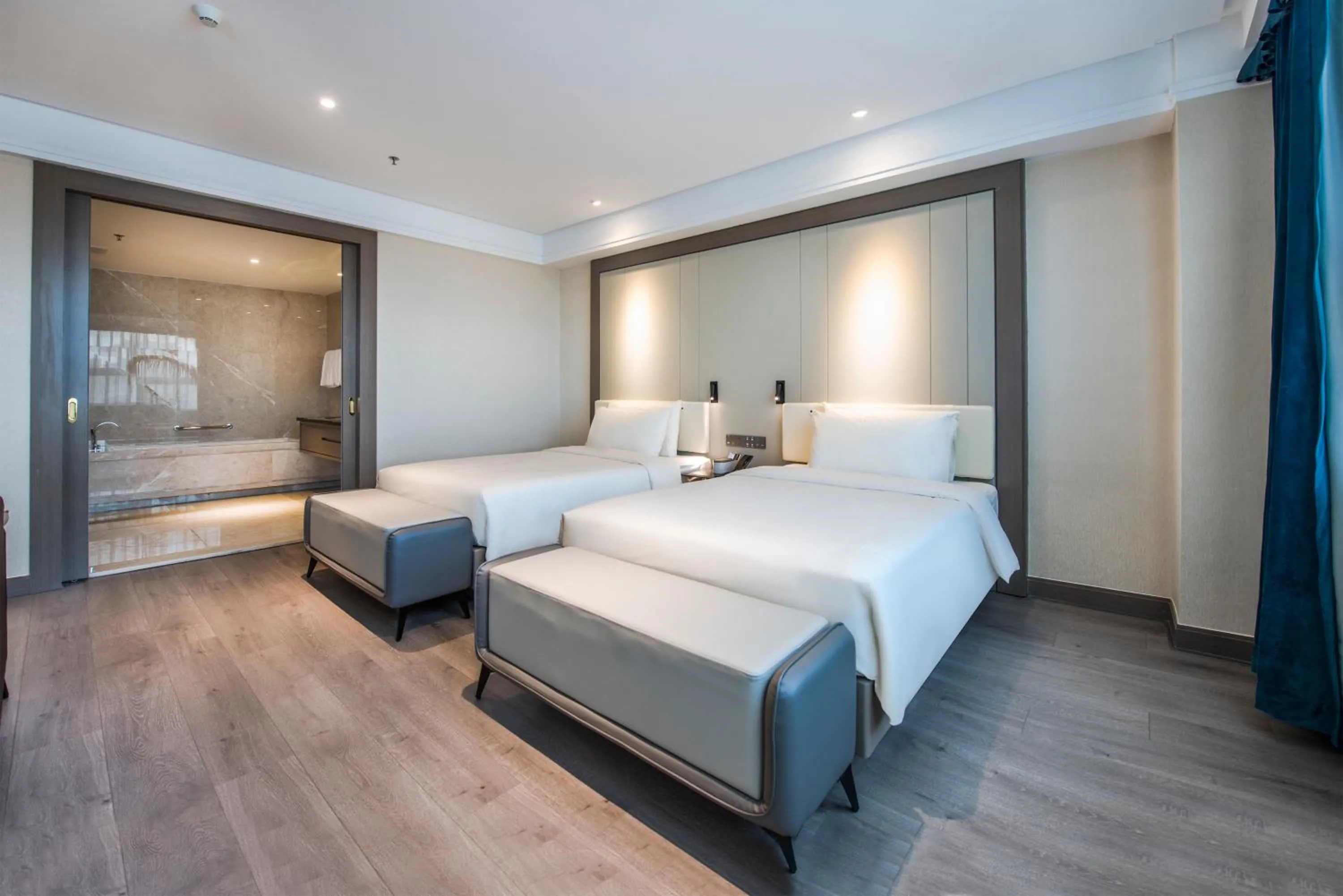 Bed in Atour X Hotel Yangjiang Jiangcheng Junyi Plaza