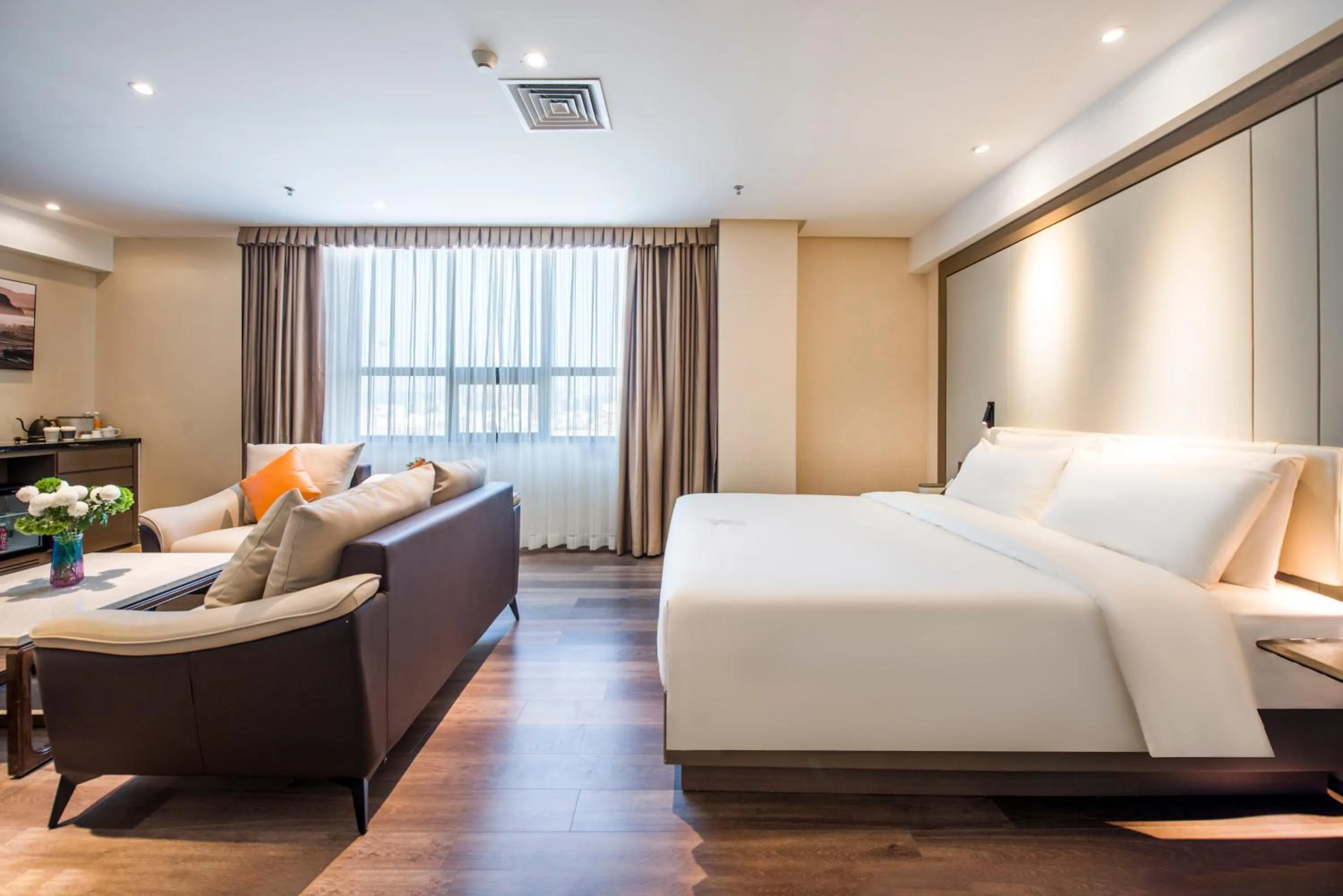 Bed in Atour X Hotel Yangjiang Jiangcheng Junyi Plaza