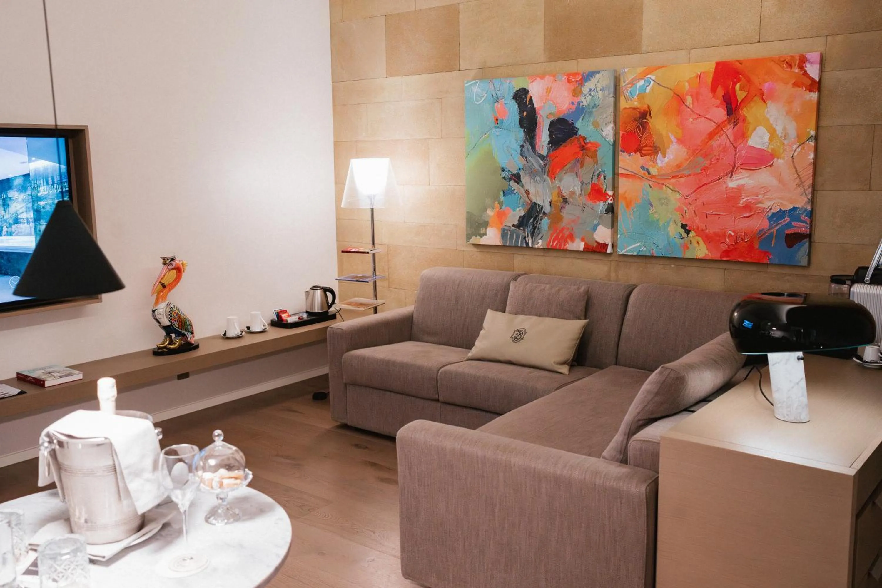 Living room in Palazzo Sangiorgio