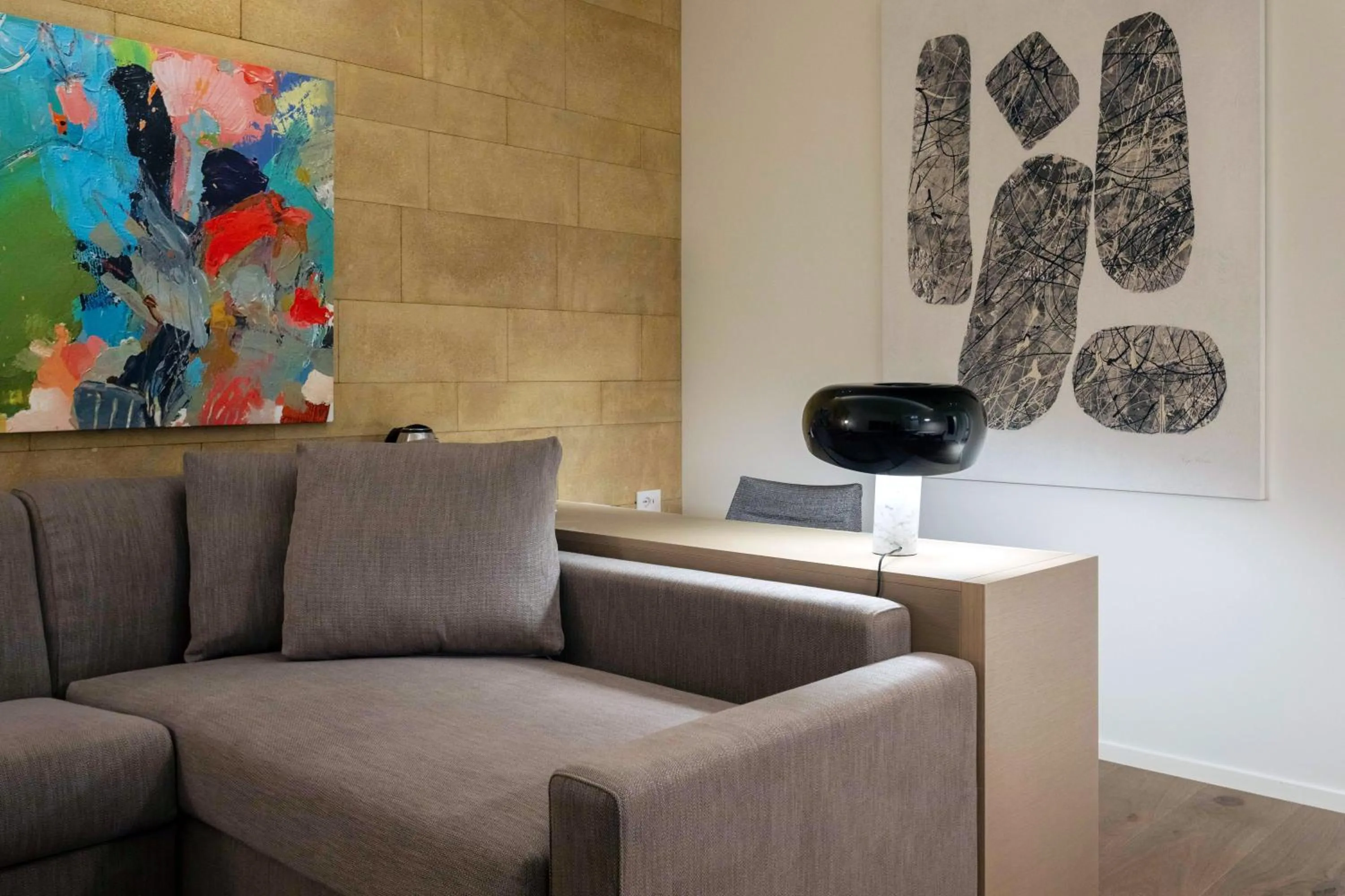 Seating area in Palazzo Sangiorgio