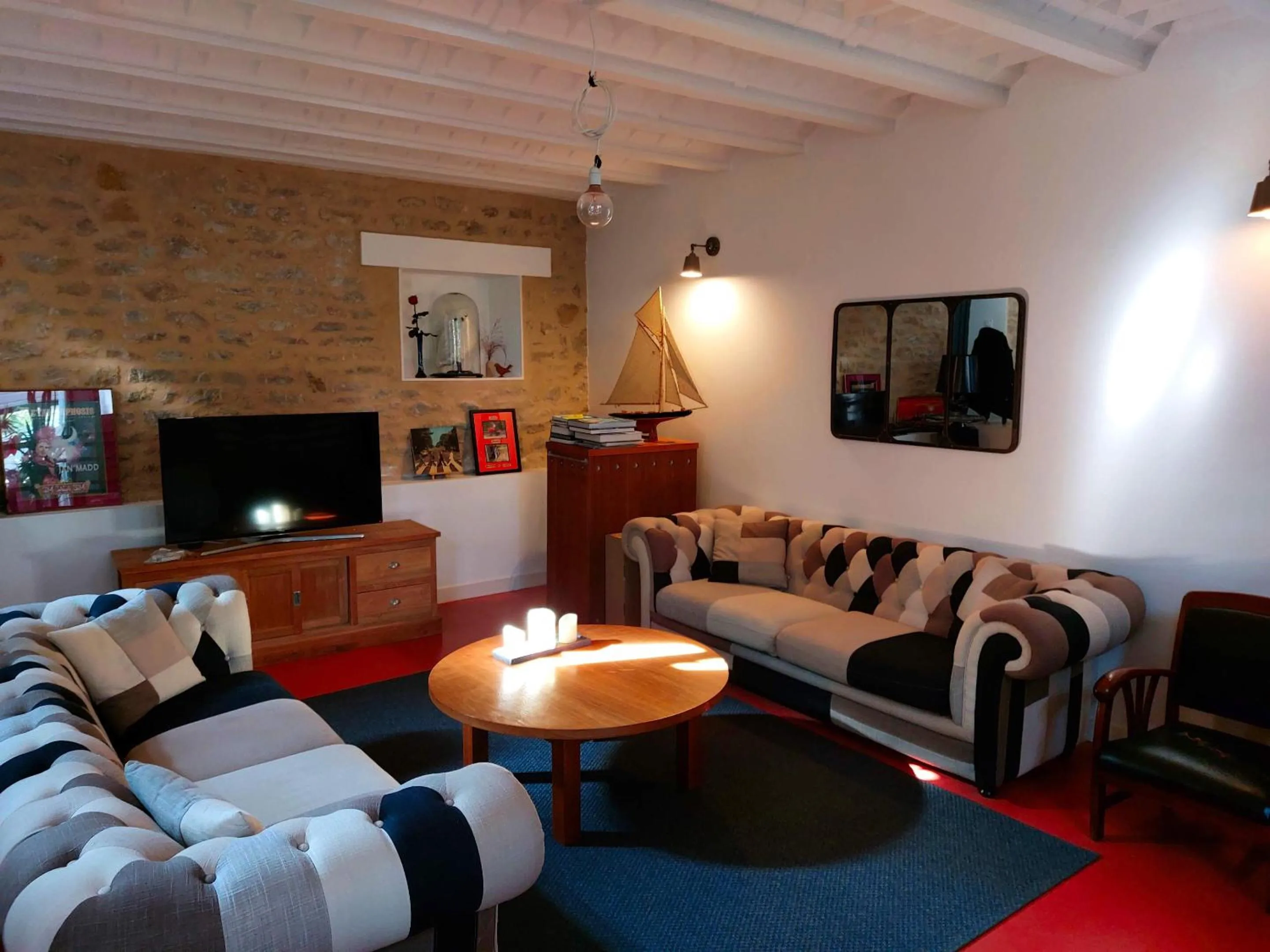 Living room in Laiterie de Tocqueville B&B