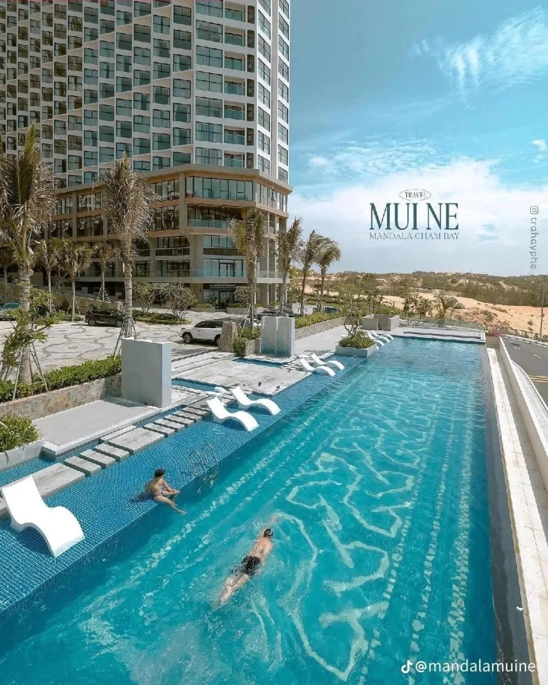 Swimming pool in Apec Mandala Chambay Mũi Né