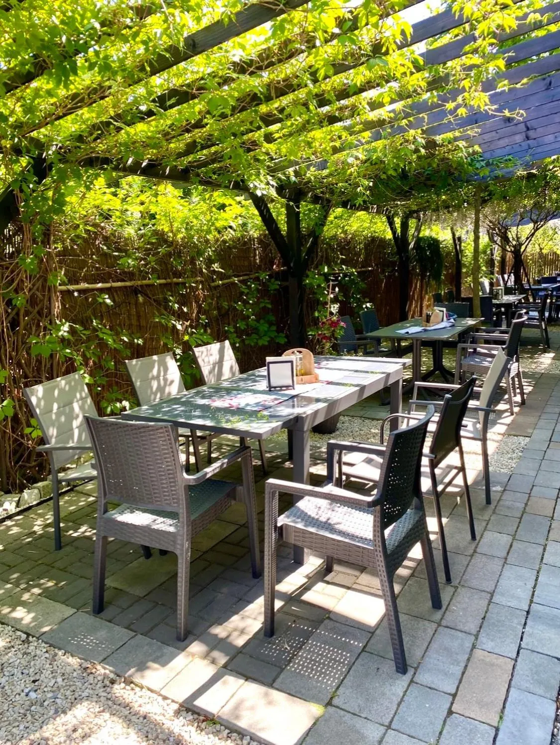 Patio in Old Tree Home & Restaurant