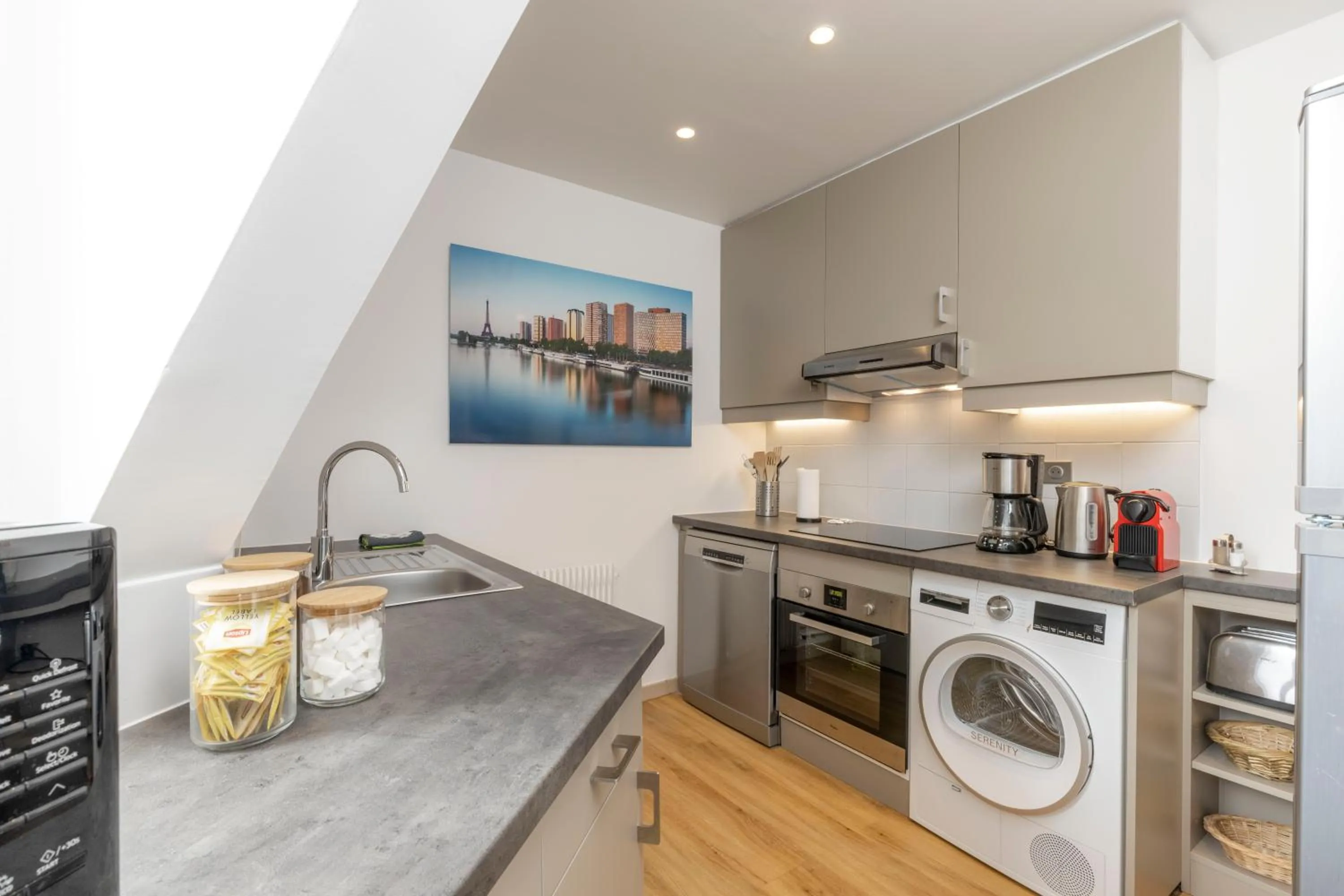 Kitchen or kitchenette in Résidence Charles Floquet