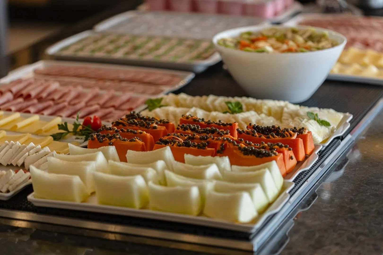 Buffet breakfast in Hotel 10 Ponta Grossa