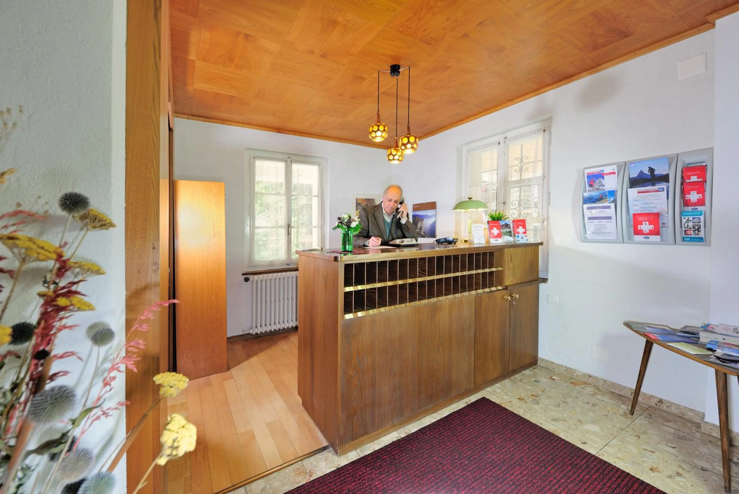 Lobby or reception in Hotel Alphubel