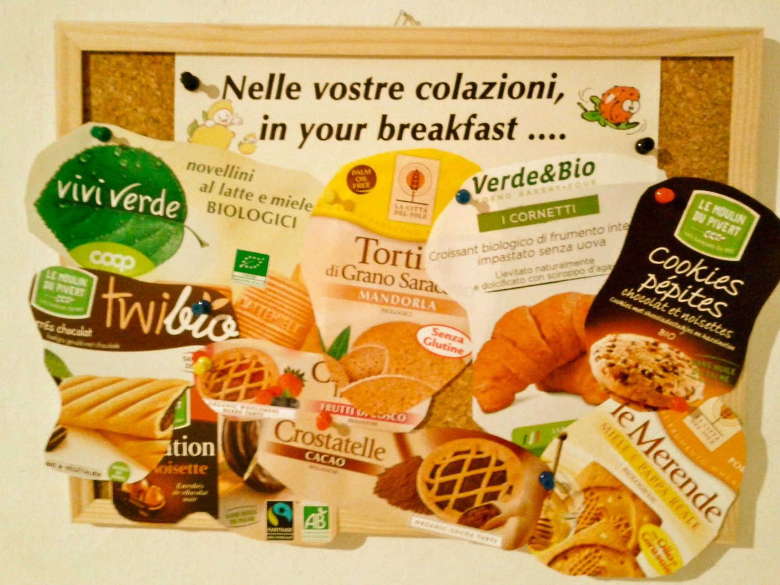 Italian breakfast in Eco B&B I Due Oleandri