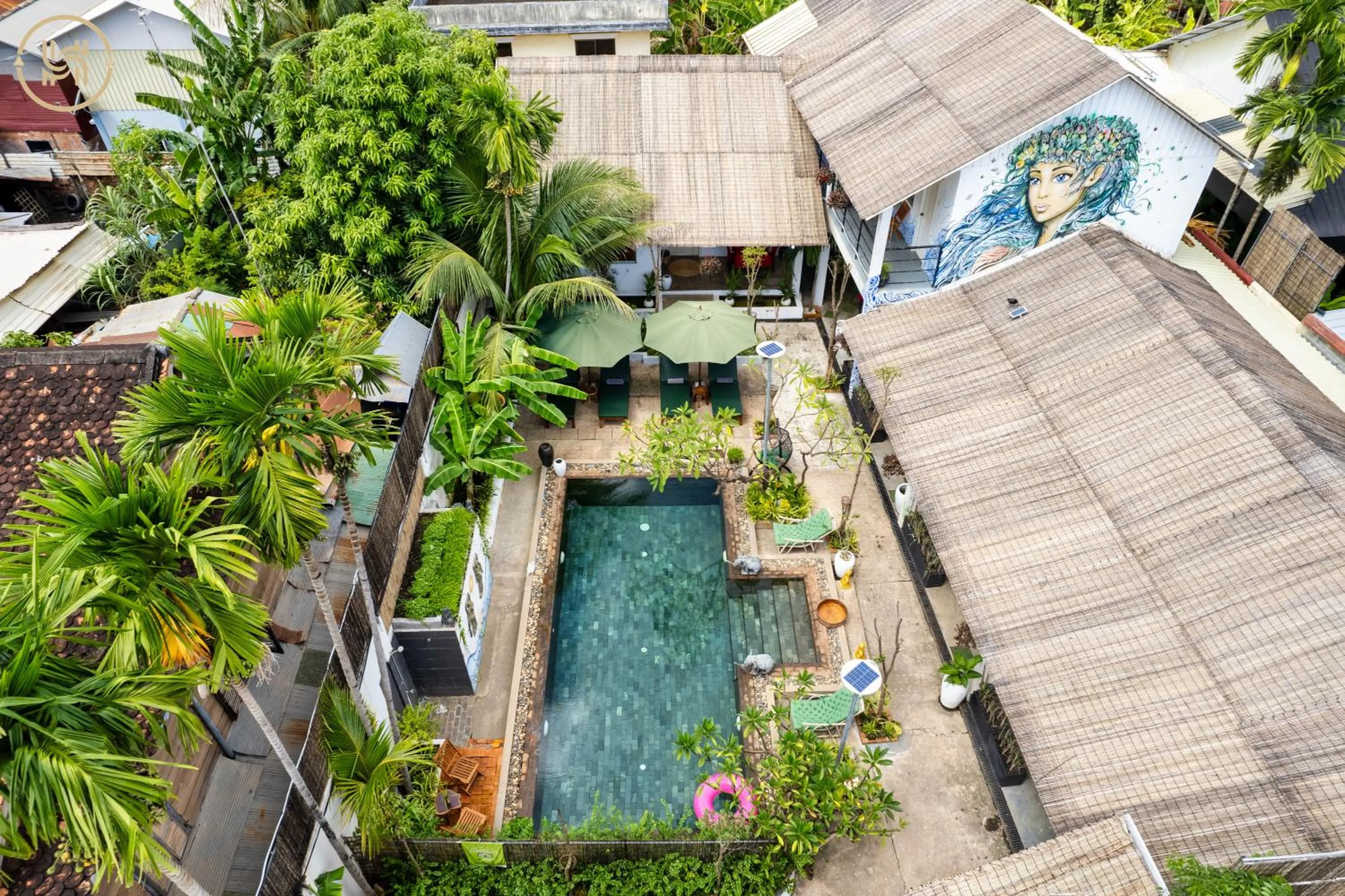 Pool view in Green BOUTiQUE