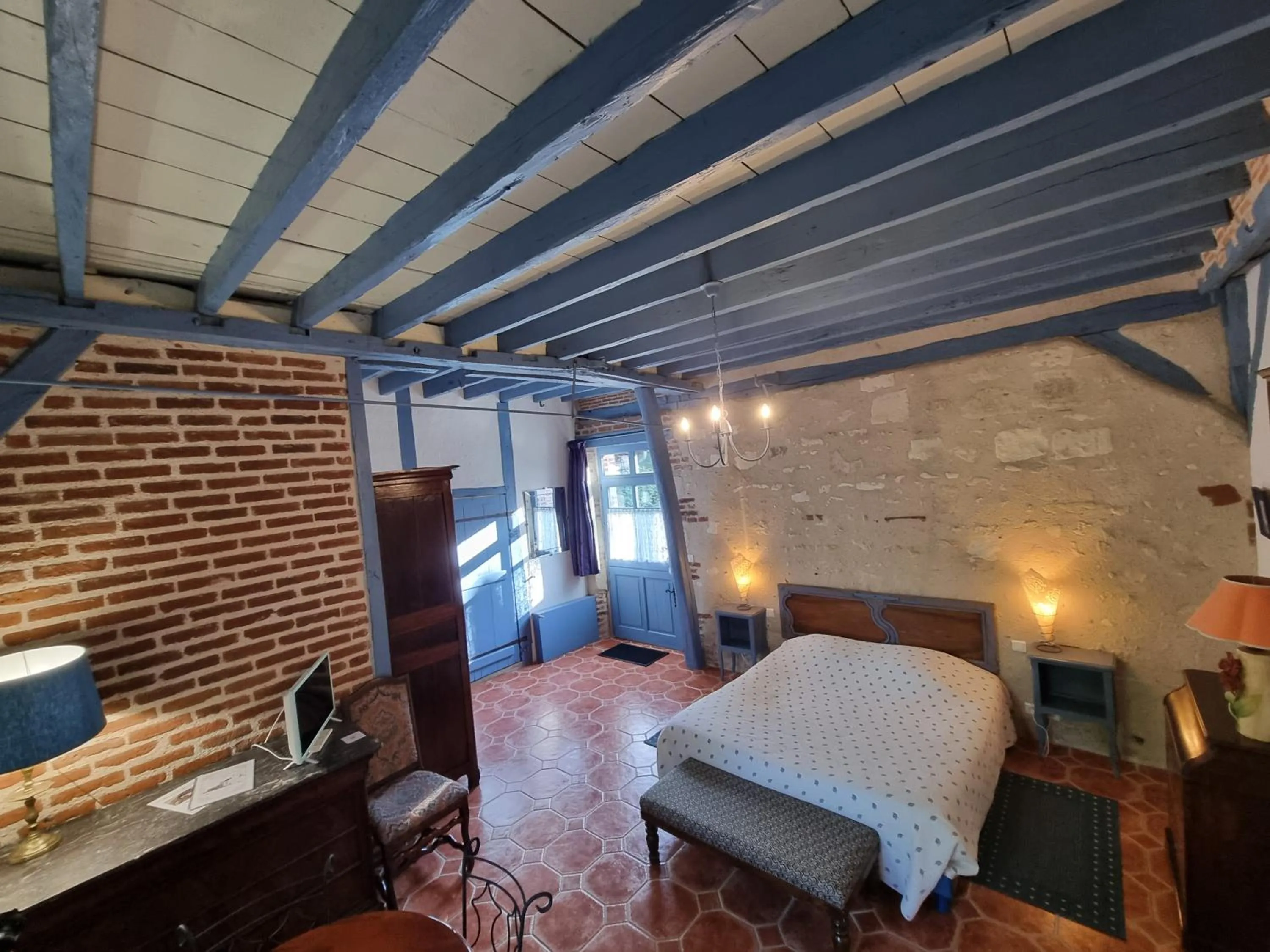 Bedroom, Bed in Manoir de la Maison Blanche