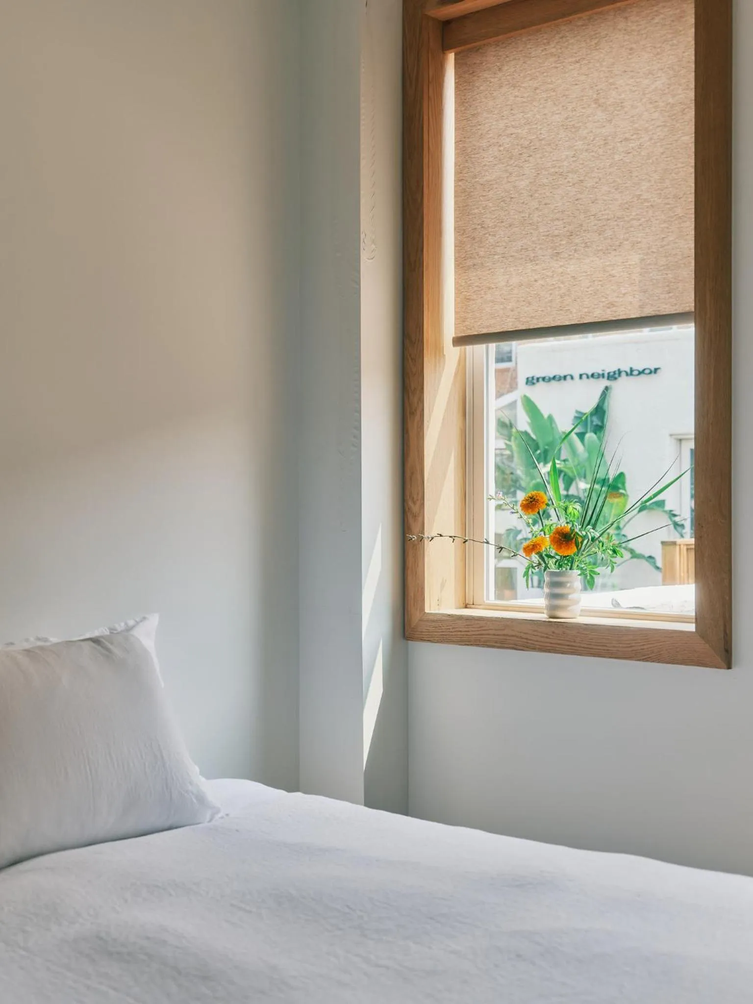 Bed in guesthouse by good neighbor