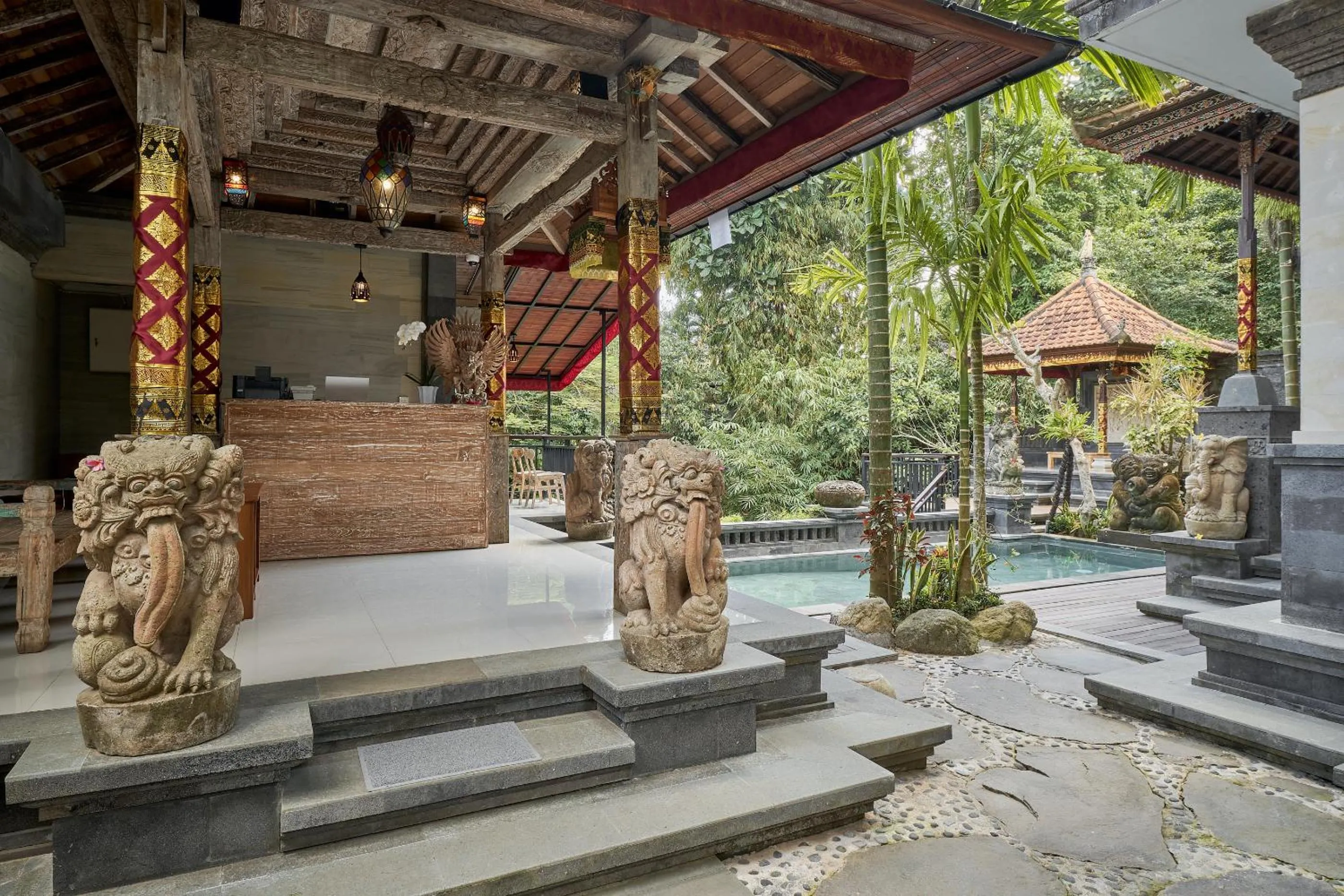 Patio in Tigata Ubud Cottage