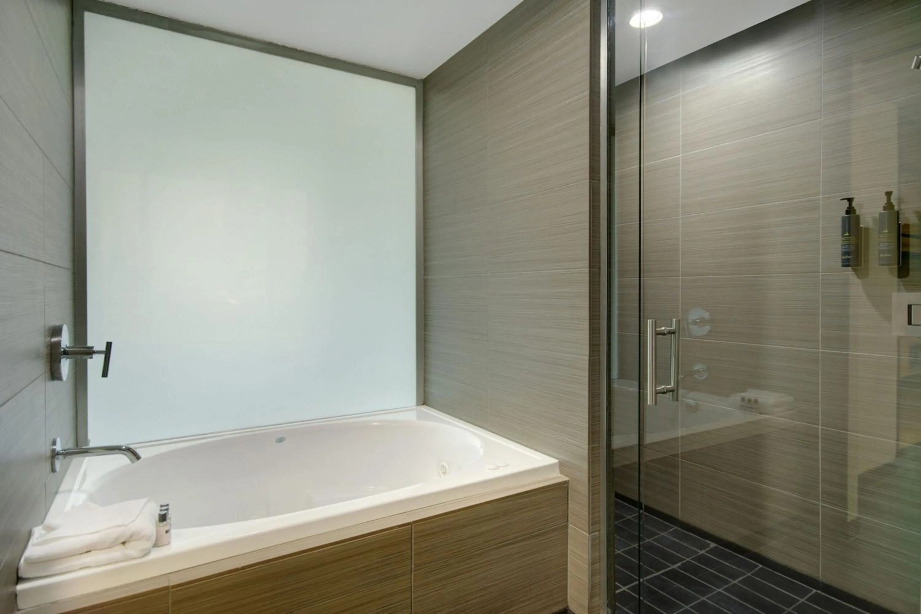 Bathroom in Aloft Oklahoma City Downtown – Bricktown