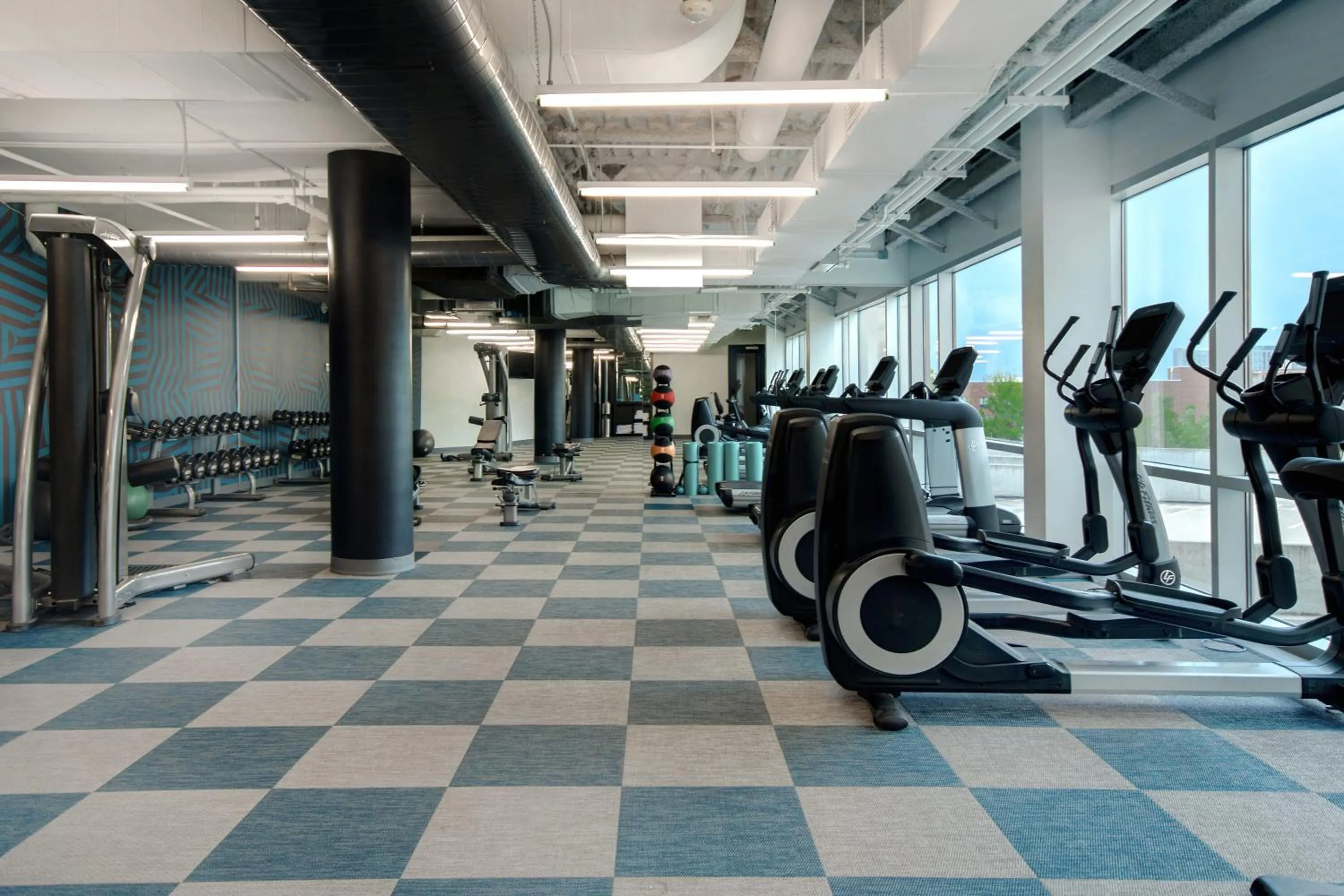 Fitness centre/facilities in Aloft Oklahoma City Downtown – Bricktown