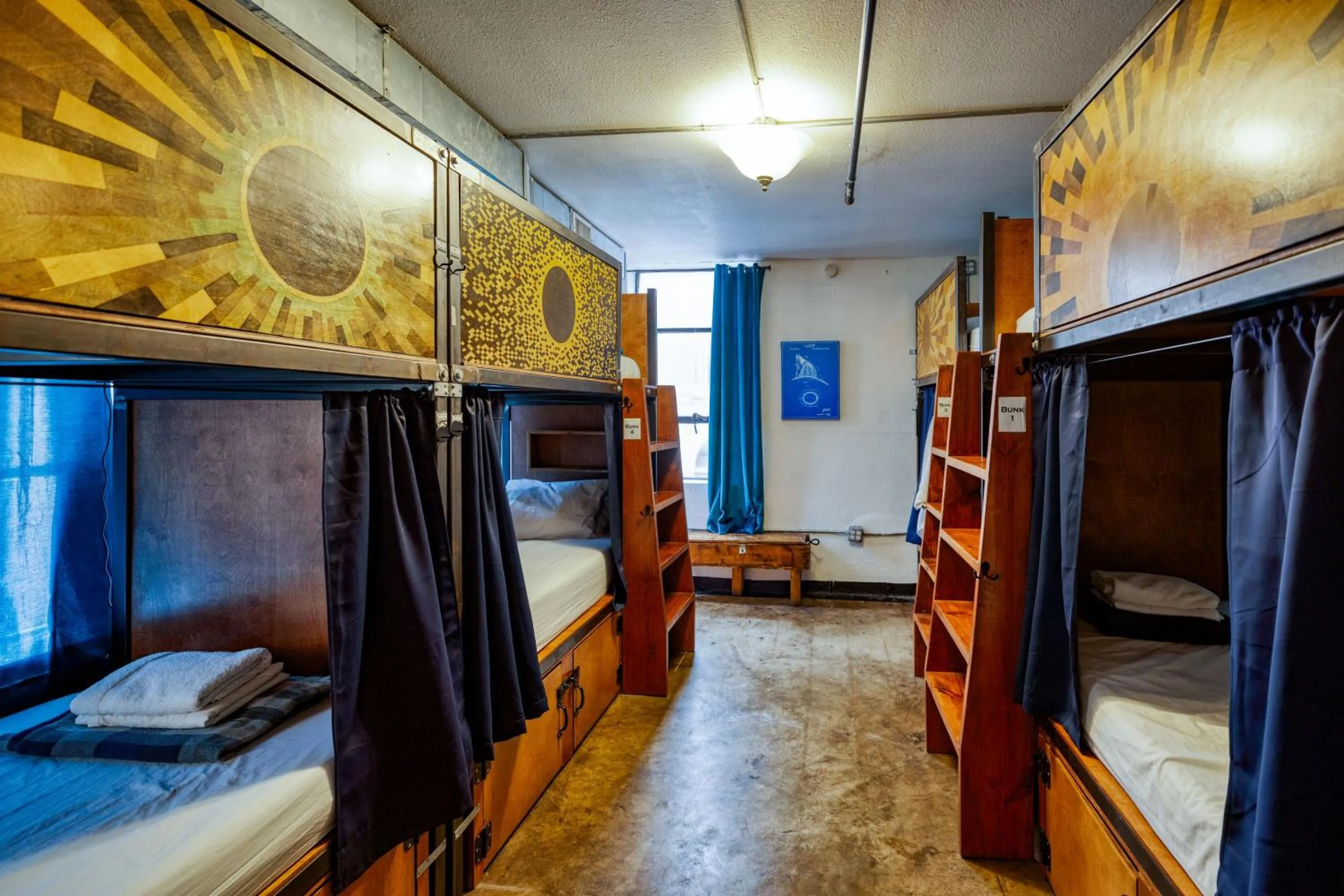 bunk bed, Bed in Firehouse Hostel