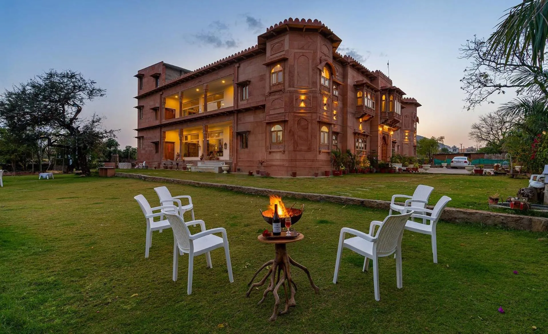 Seating area in Castle Oodeypore A Boutique stay Udaipur