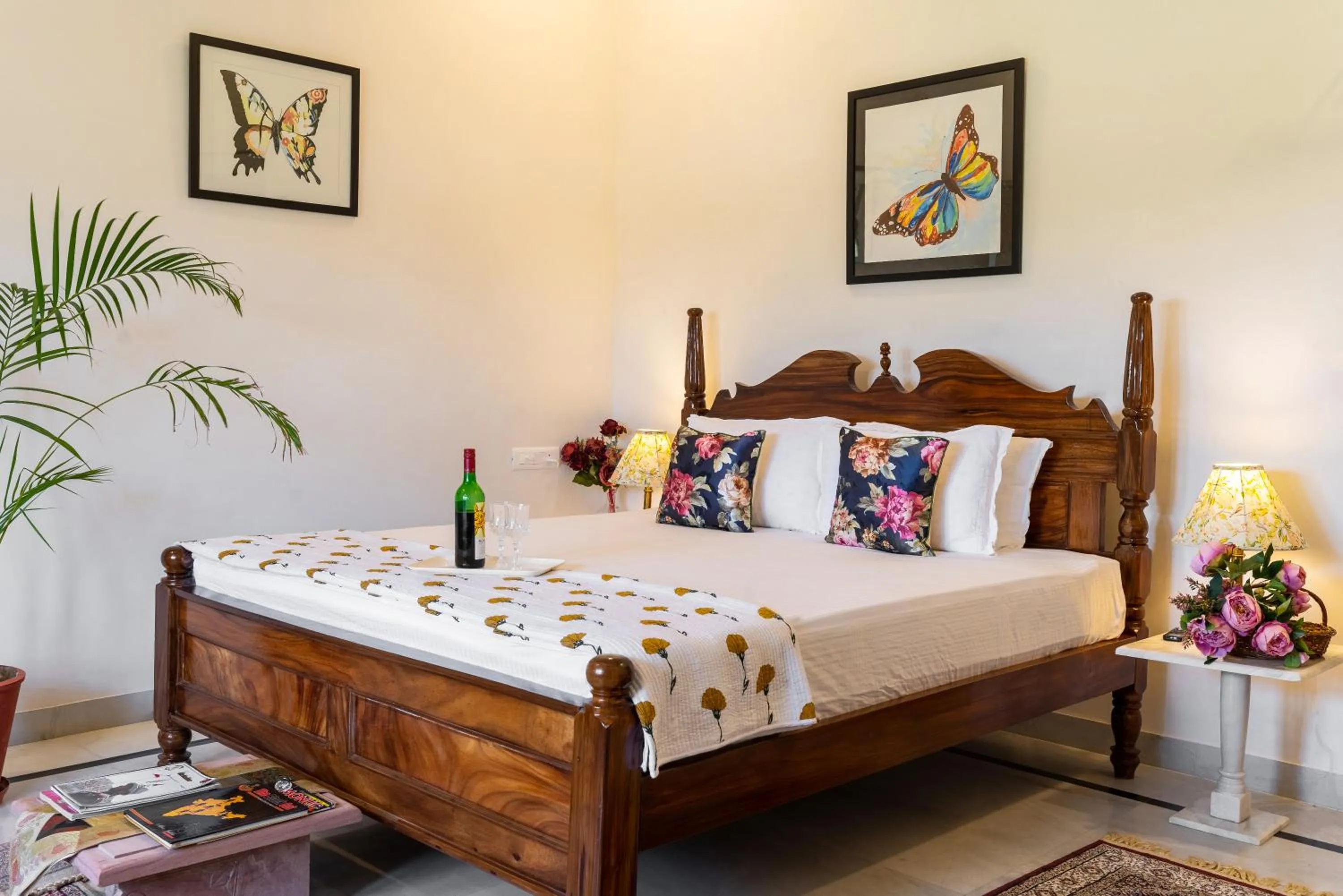 Bed in Castle Oodeypore A Boutique stay Udaipur