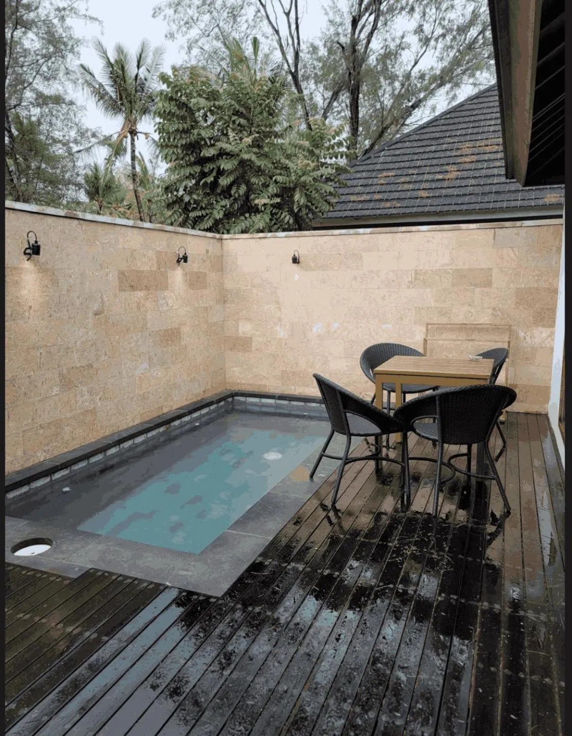 Pool view in Villa Penyu Gili Trawangan