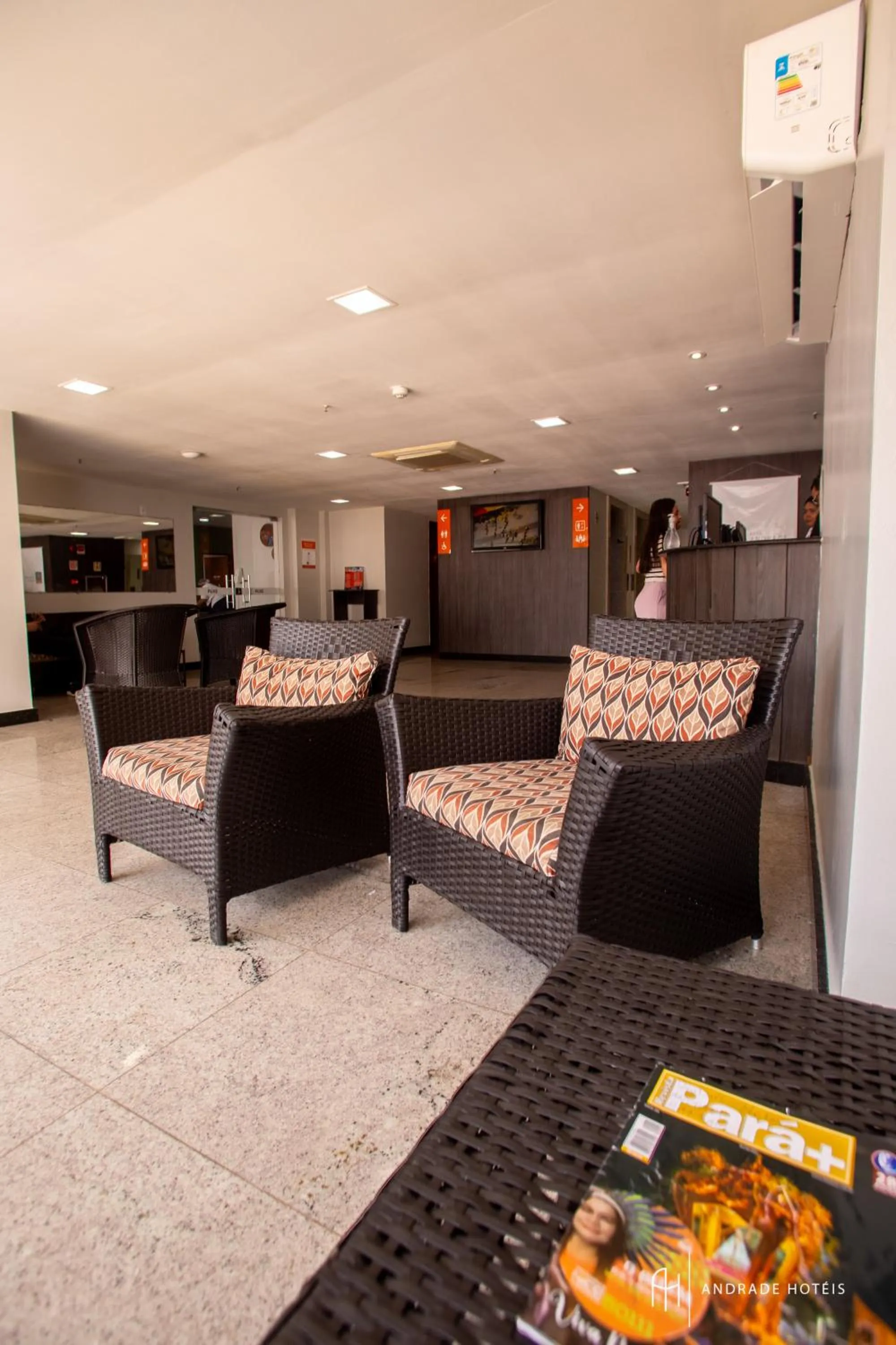 Lobby or reception in Rede Andrade Hangar