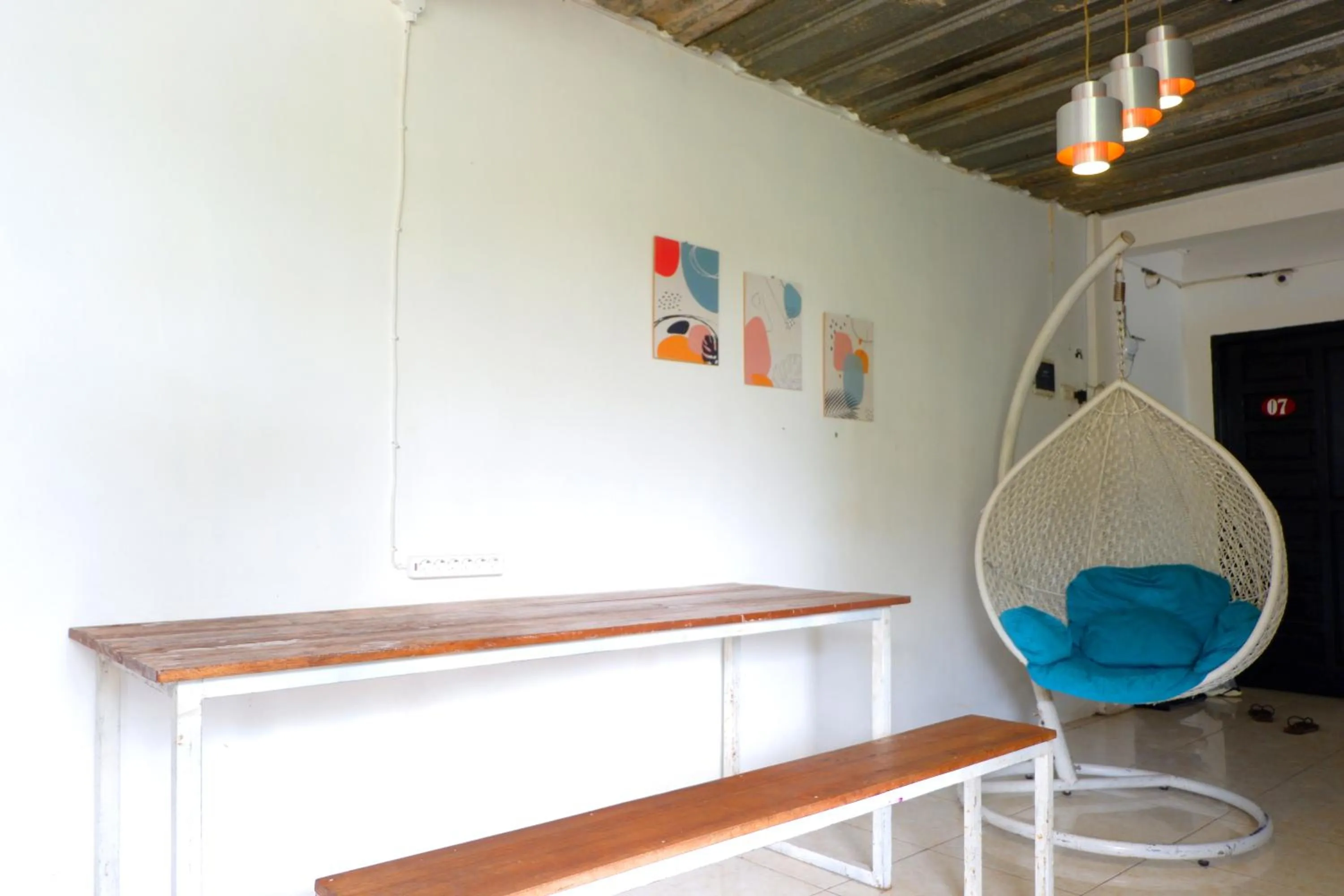 Seating area in Kasmarani Homestay