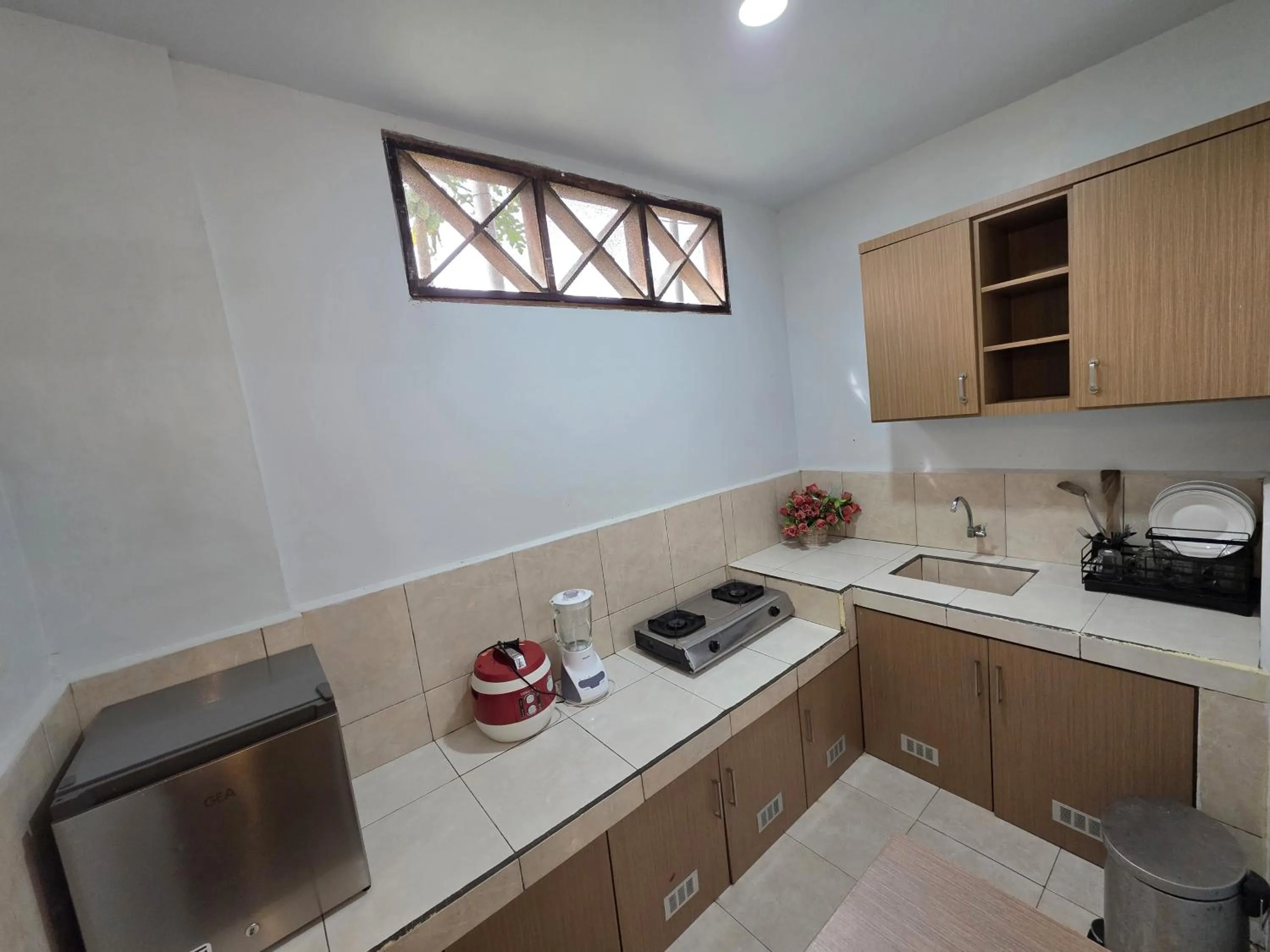 Kitchen or kitchenette in Thyesza Hotel Resort