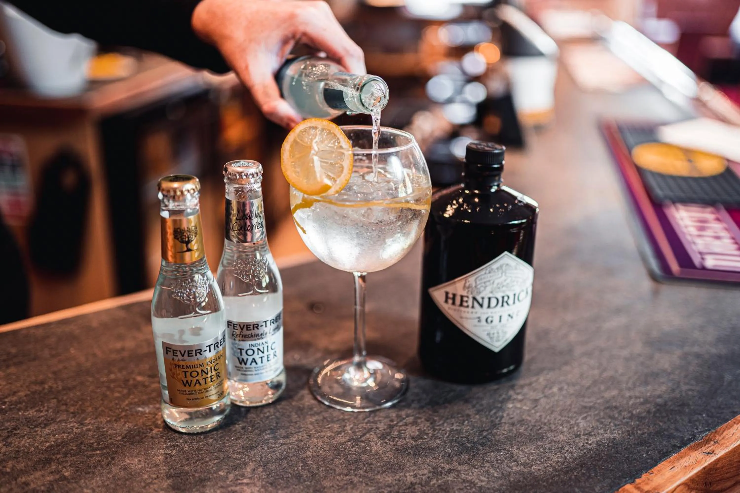 Alcoholic drinks in Borough Arms Hotel