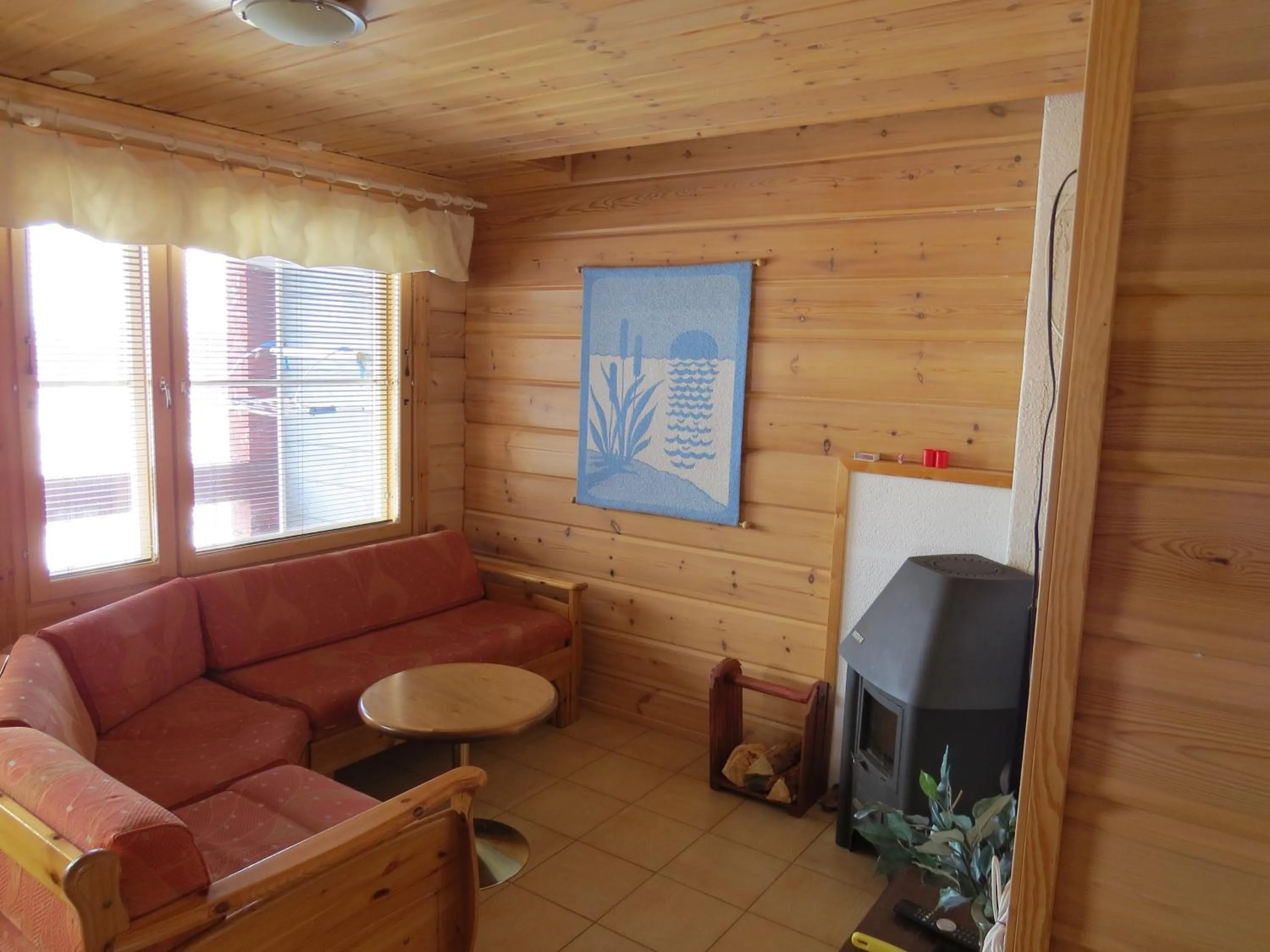 Seating area in Arctic Polar Holiday Village