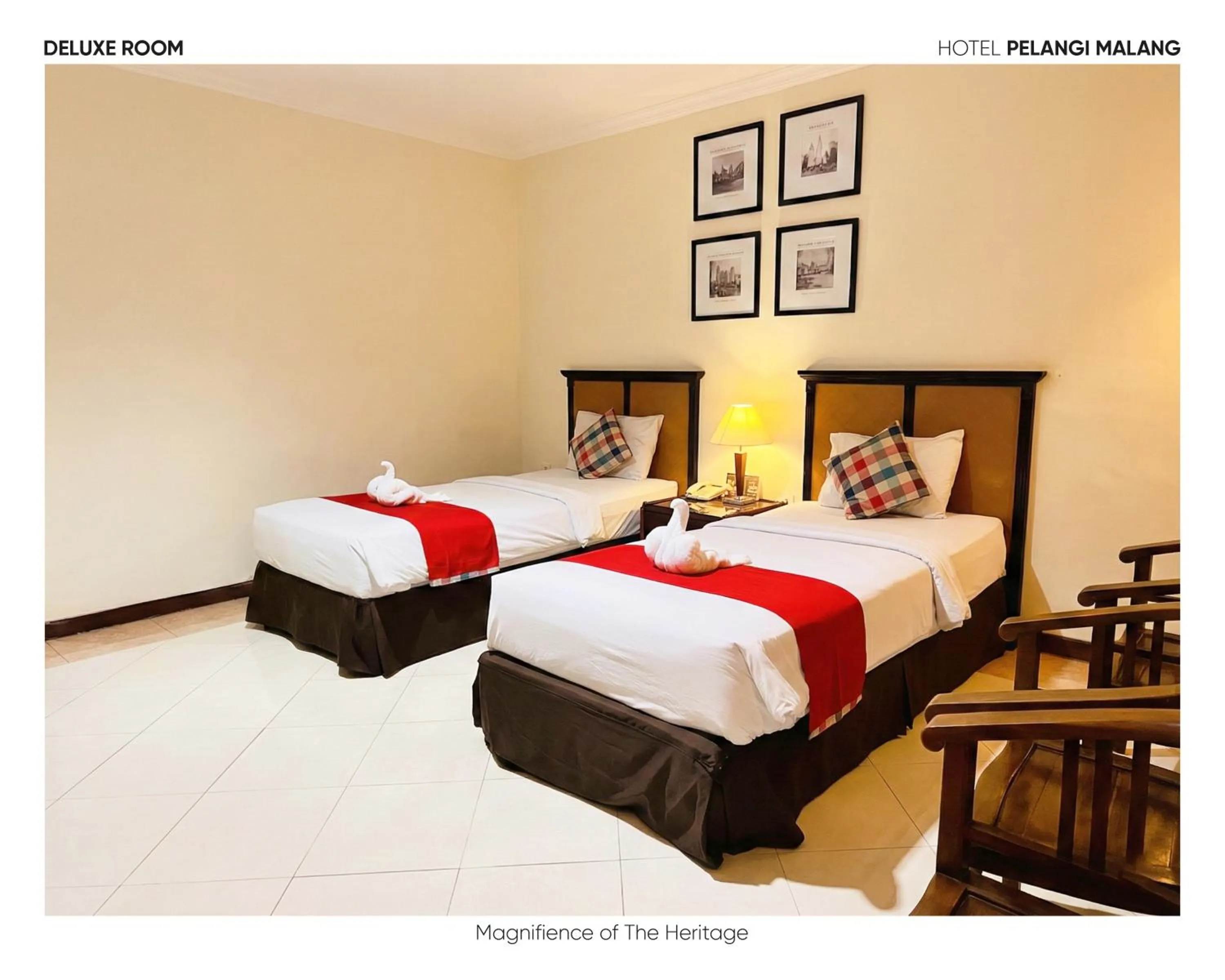 Bedroom, Bed in Hotel Pelangi Malang, Kayutangan Heritage