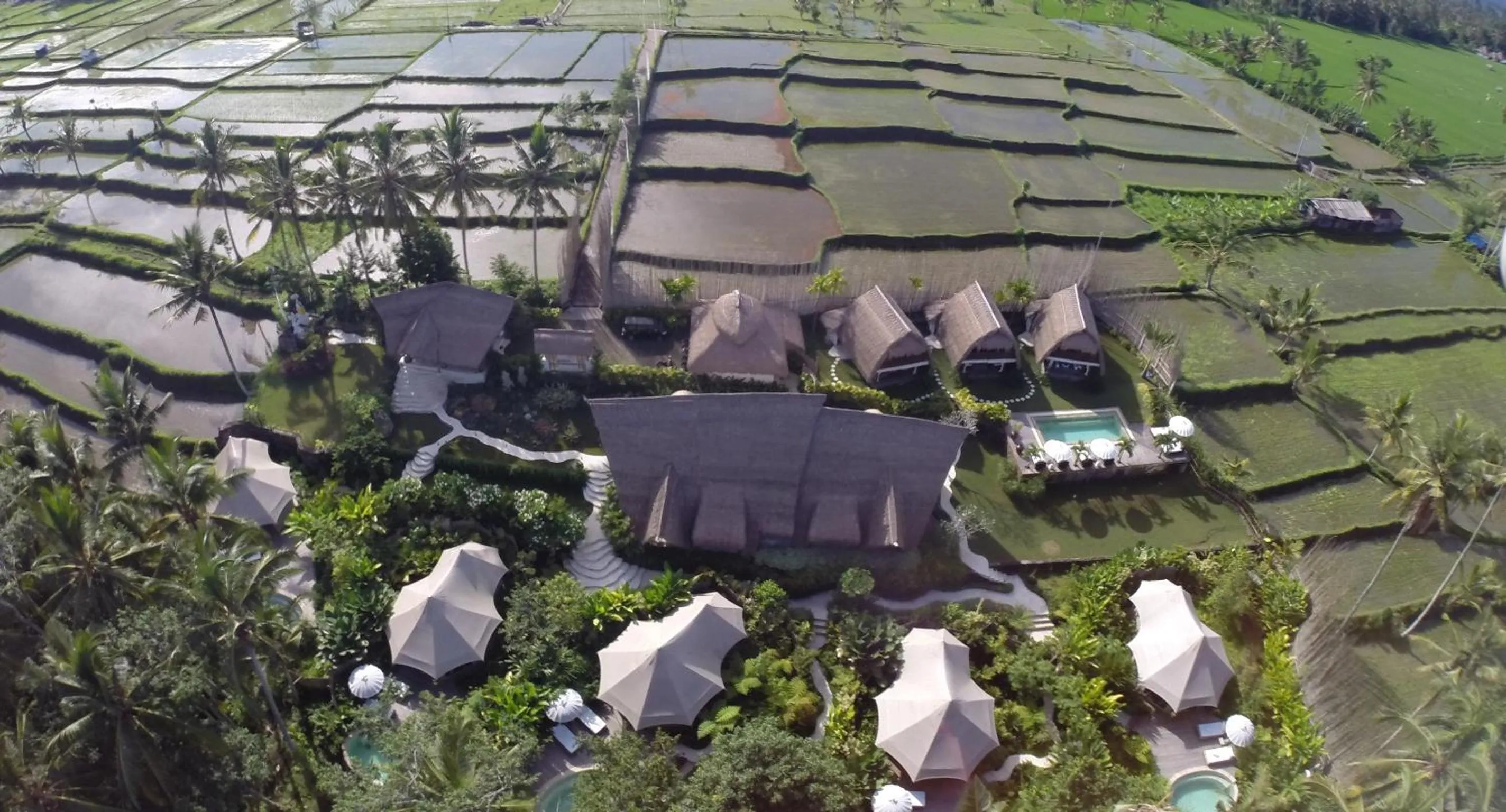 Bird's eye view in Sandat Glamping Tents