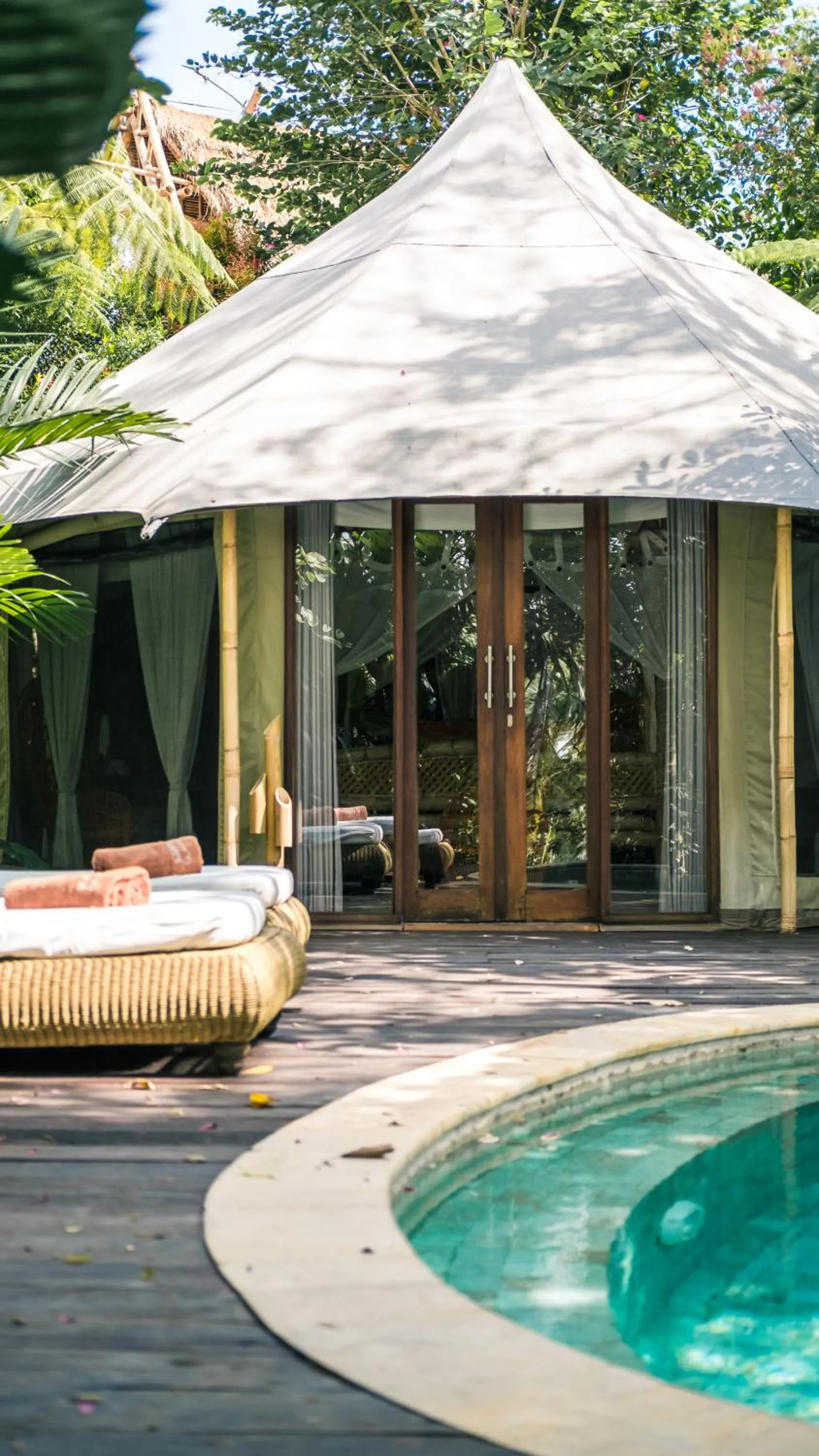 Swimming pool in Sandat Glamping Tents