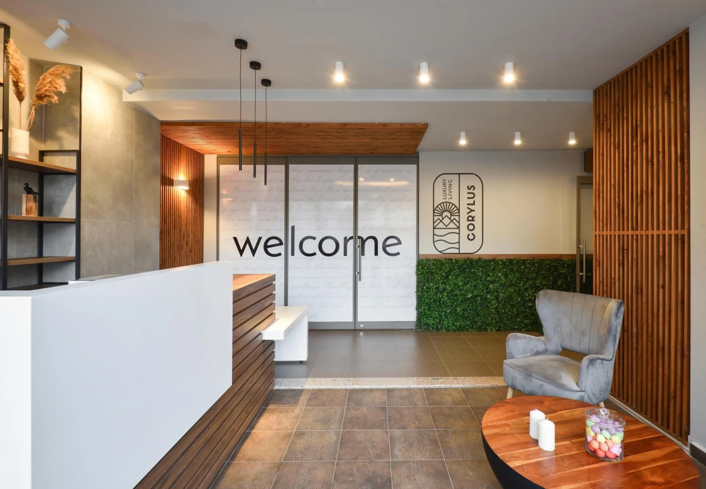 Lobby or reception in CORYLUS Luxury Rooms & Suites