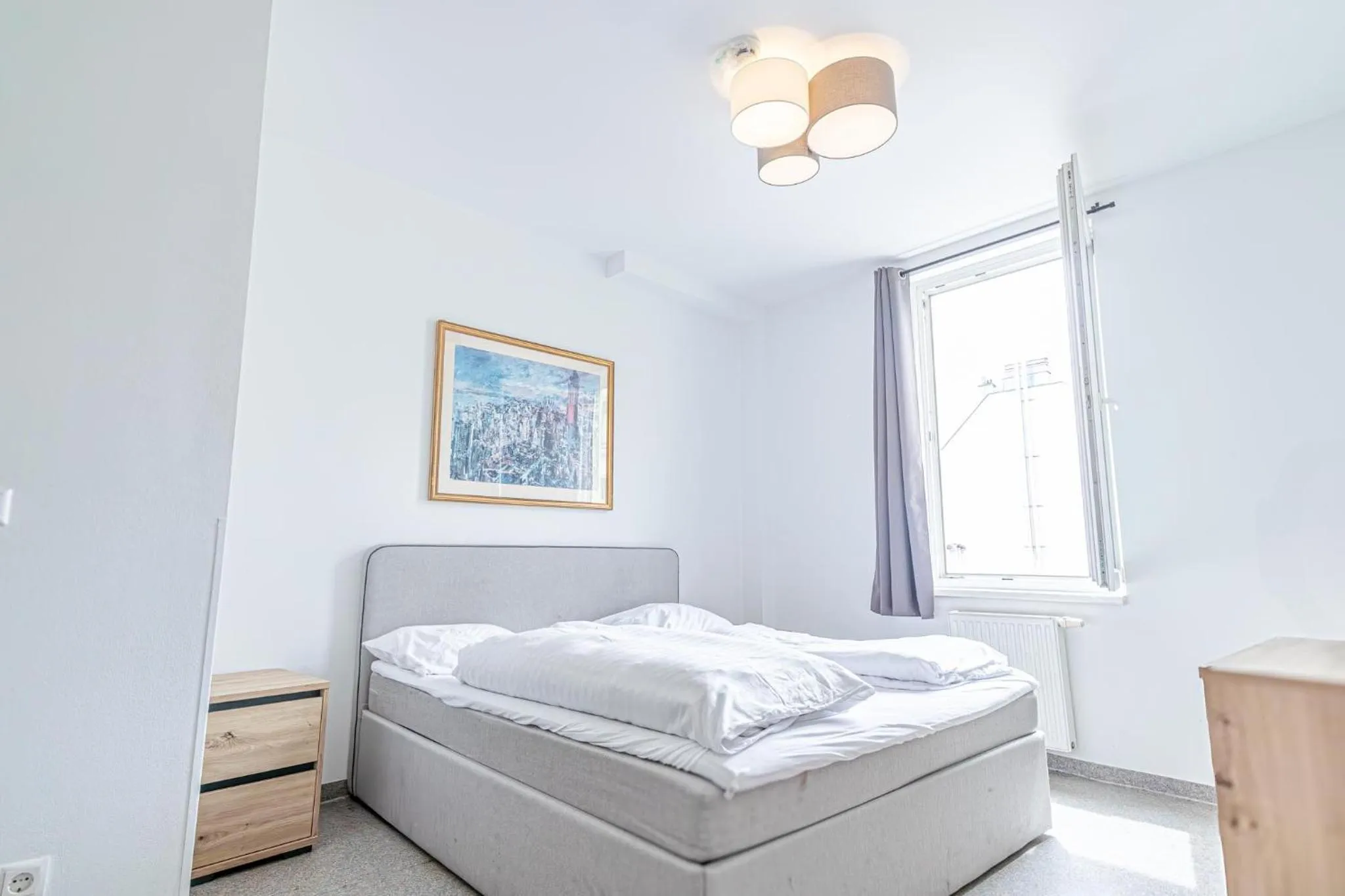 Bed in Hotel Astral Vienna