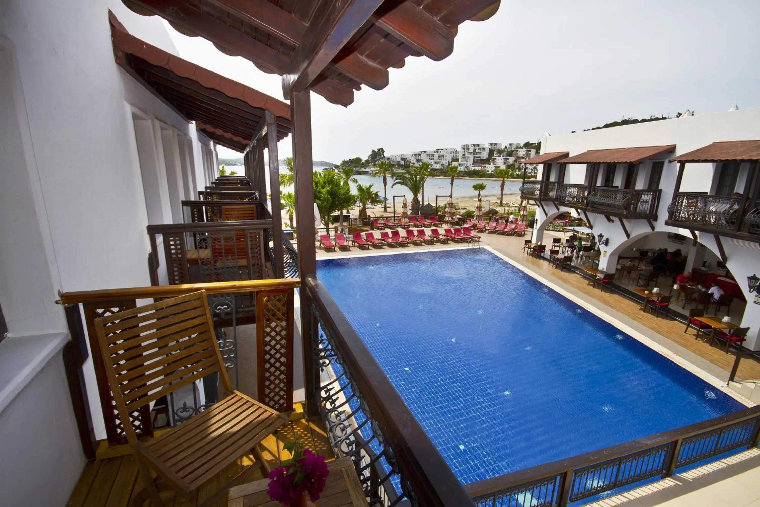 Balcony/Terrace in Costa Bitezhan Beach Hotel