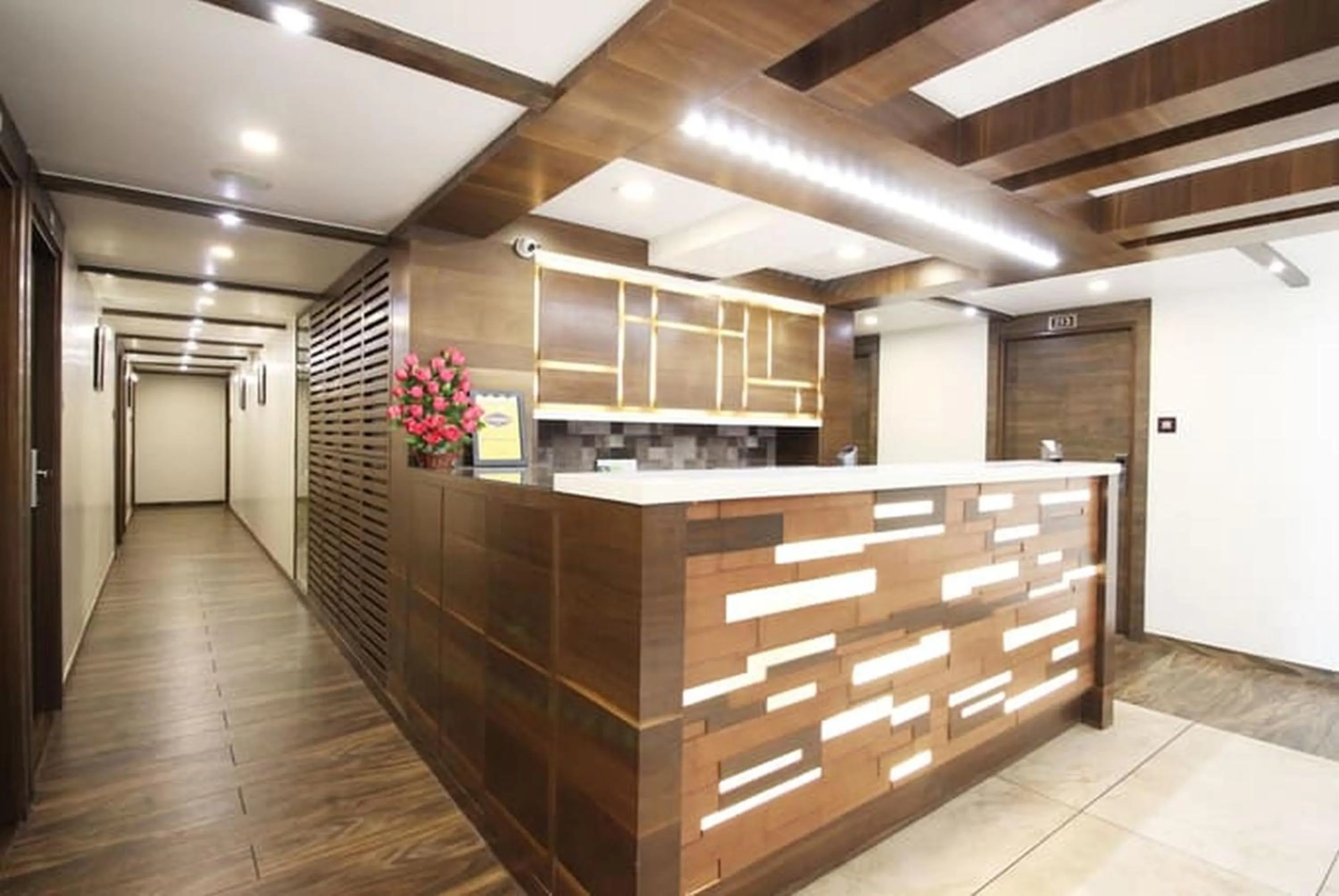 Lobby or reception in Hotel Aaram Orchard