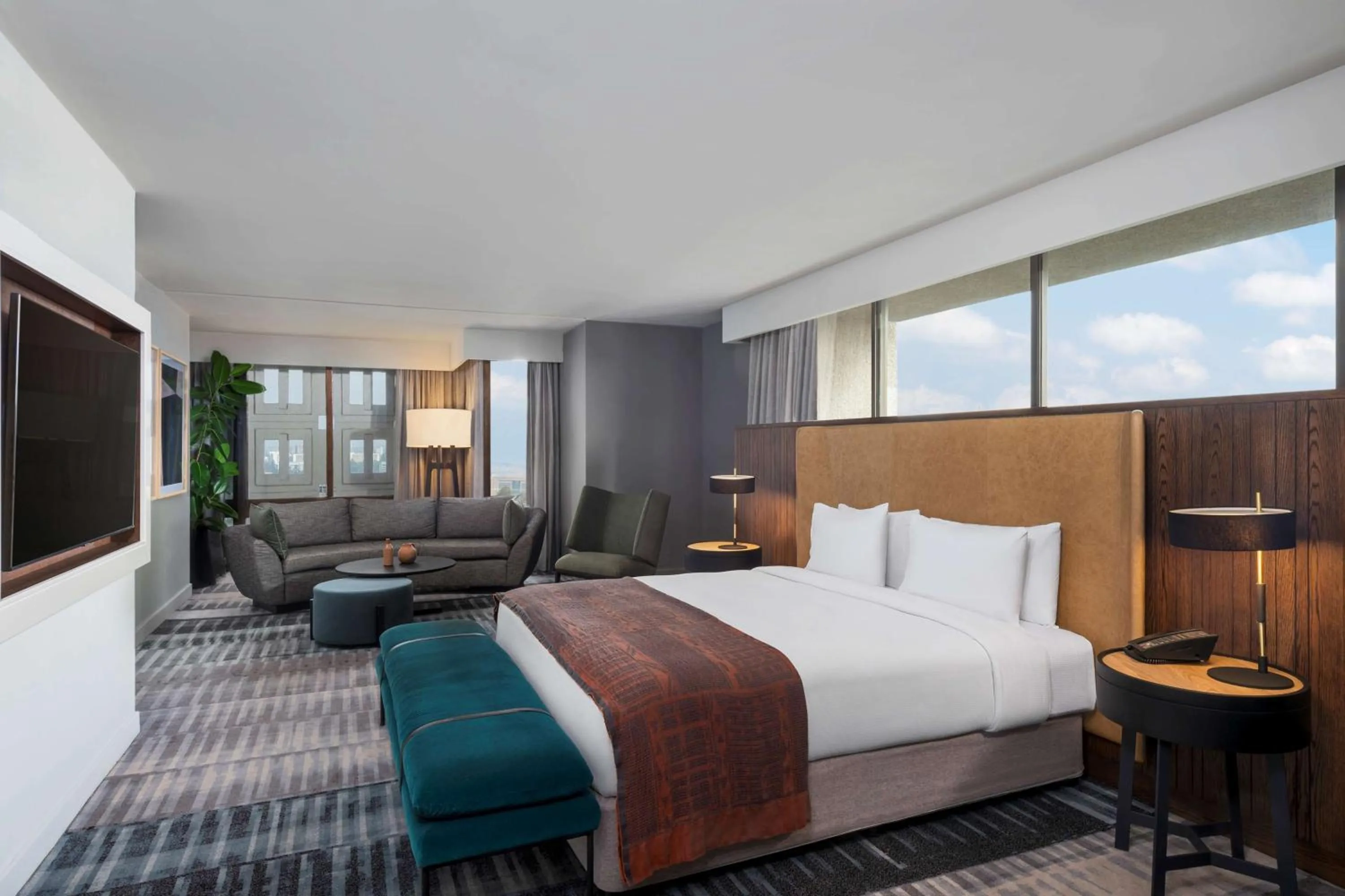 Living room, Bed in Hilton Addis Ababa