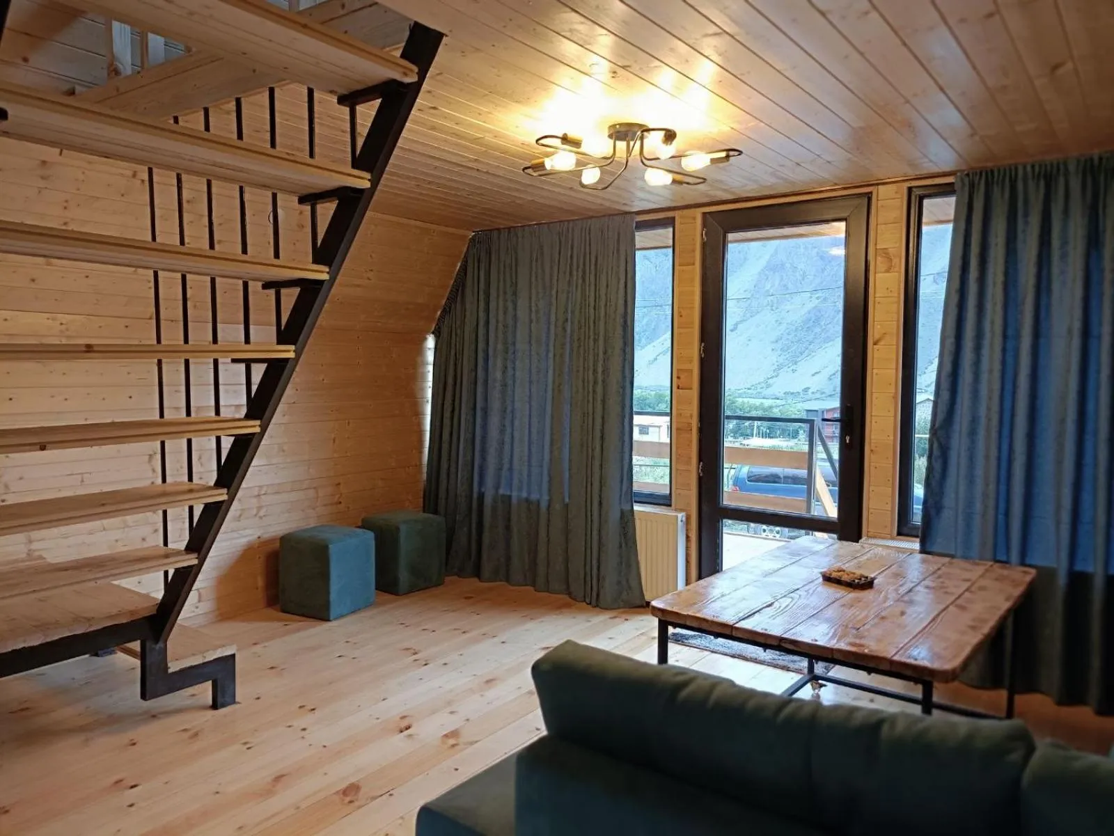 Living room in Kazbegi Folk Cottages
