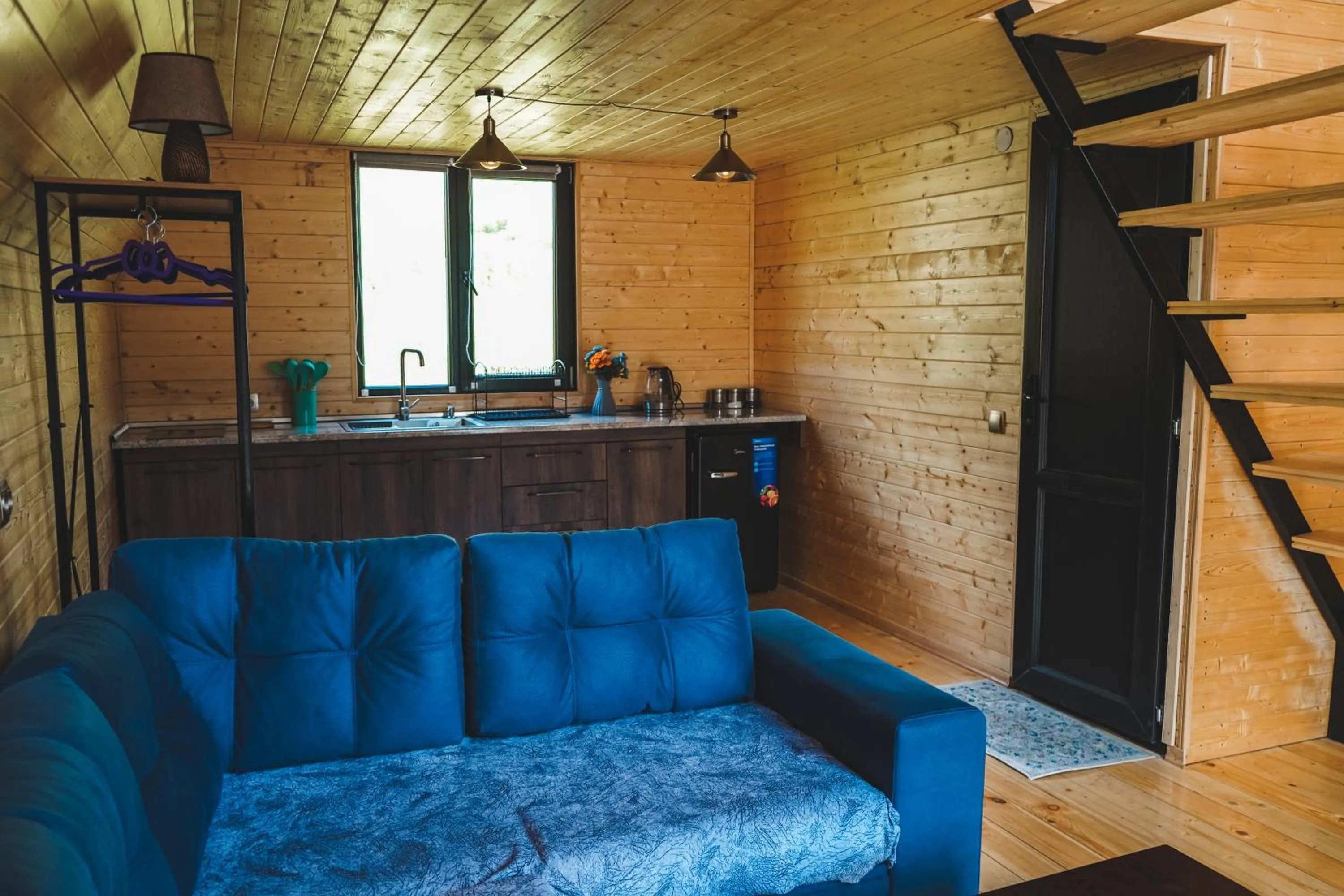 Living room in Kazbegi Folk Cottages