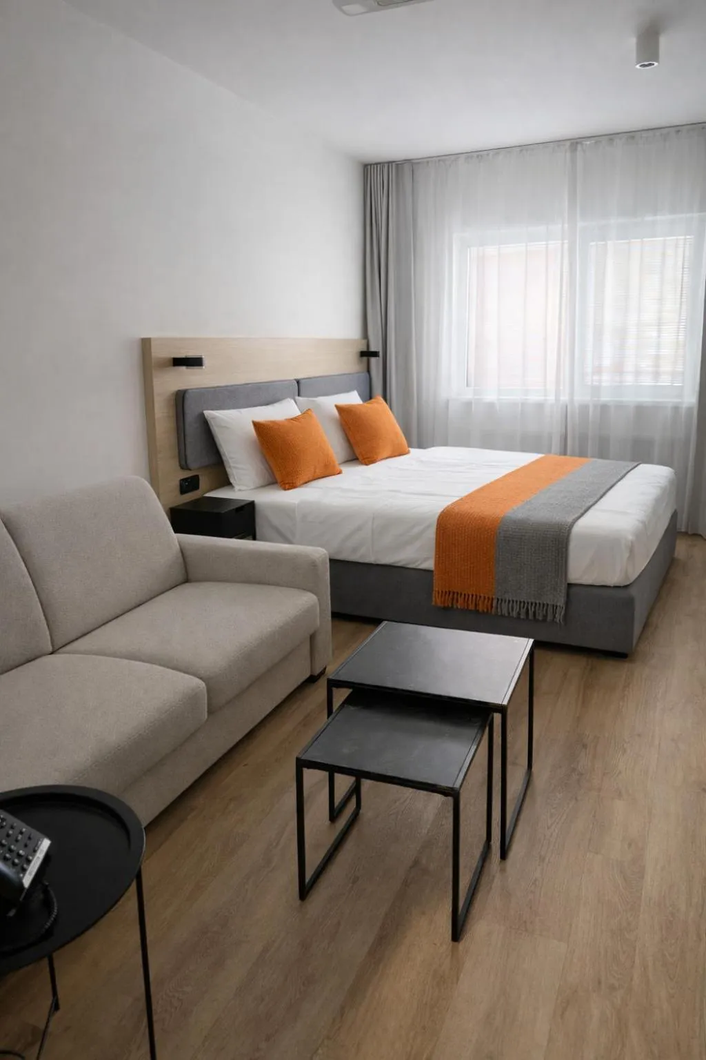 Bed in Hotel Kapitol