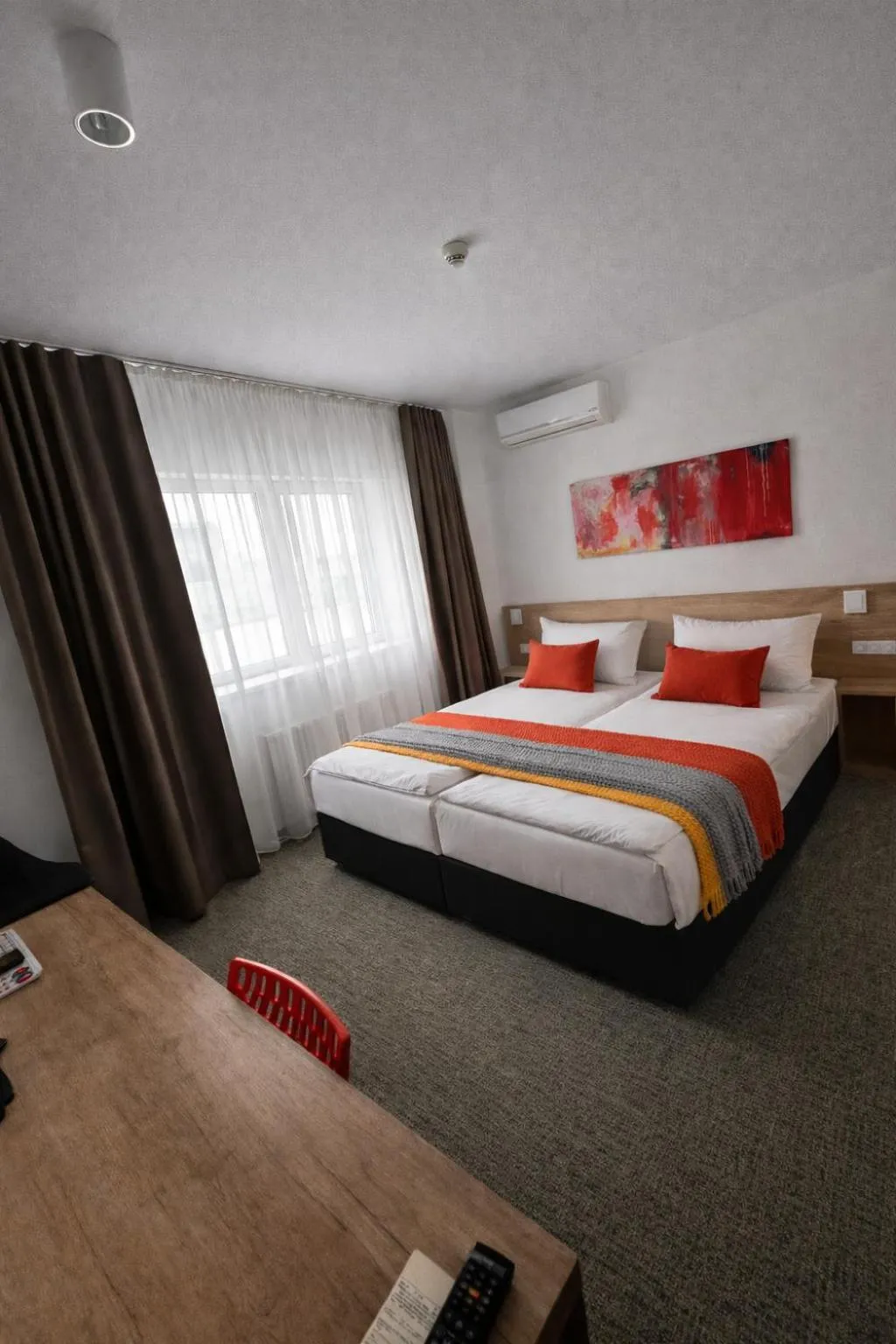 Bed in Hotel Kapitol