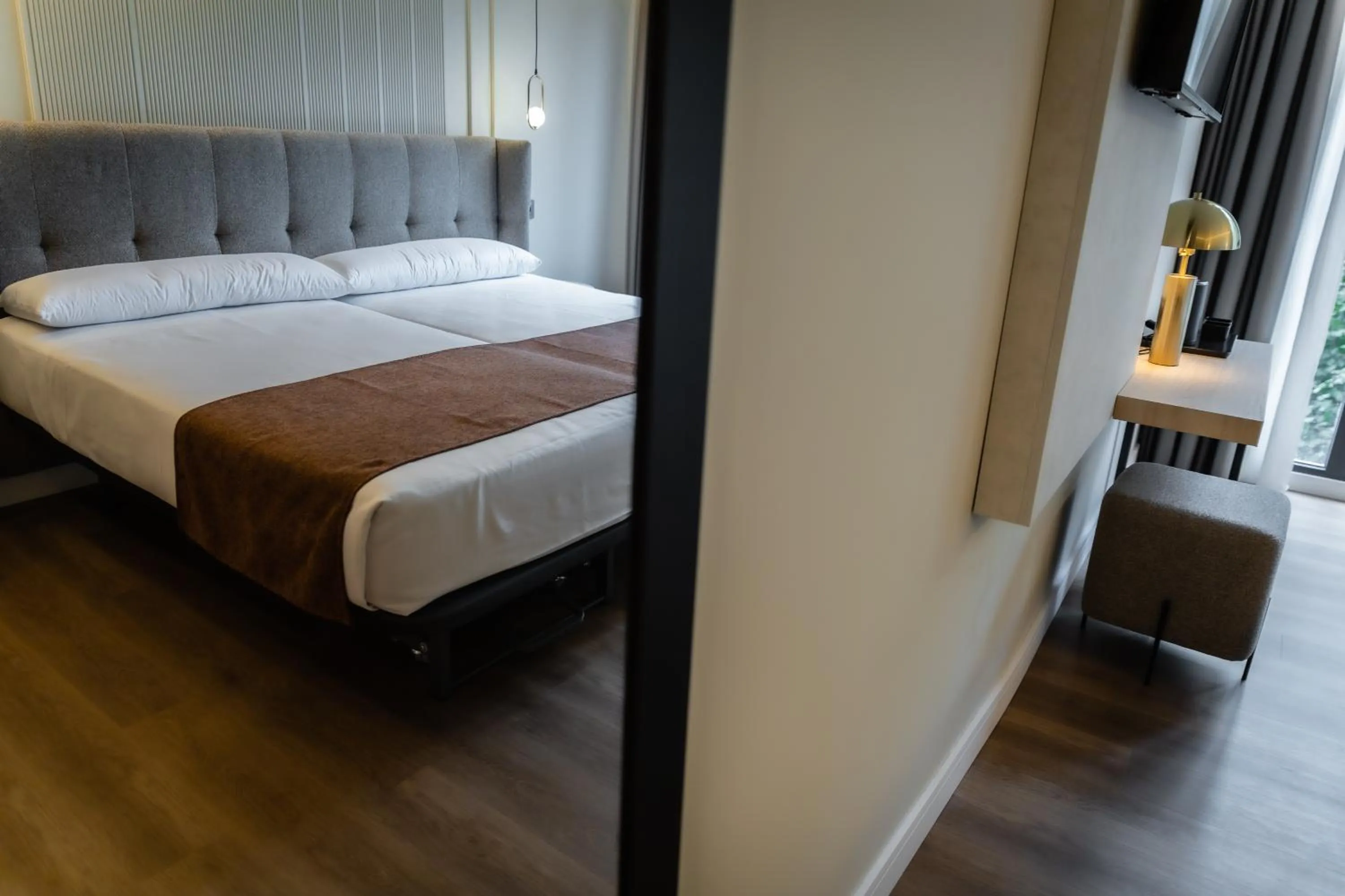 Bed in HOTEL CORONA DE PADRÓN