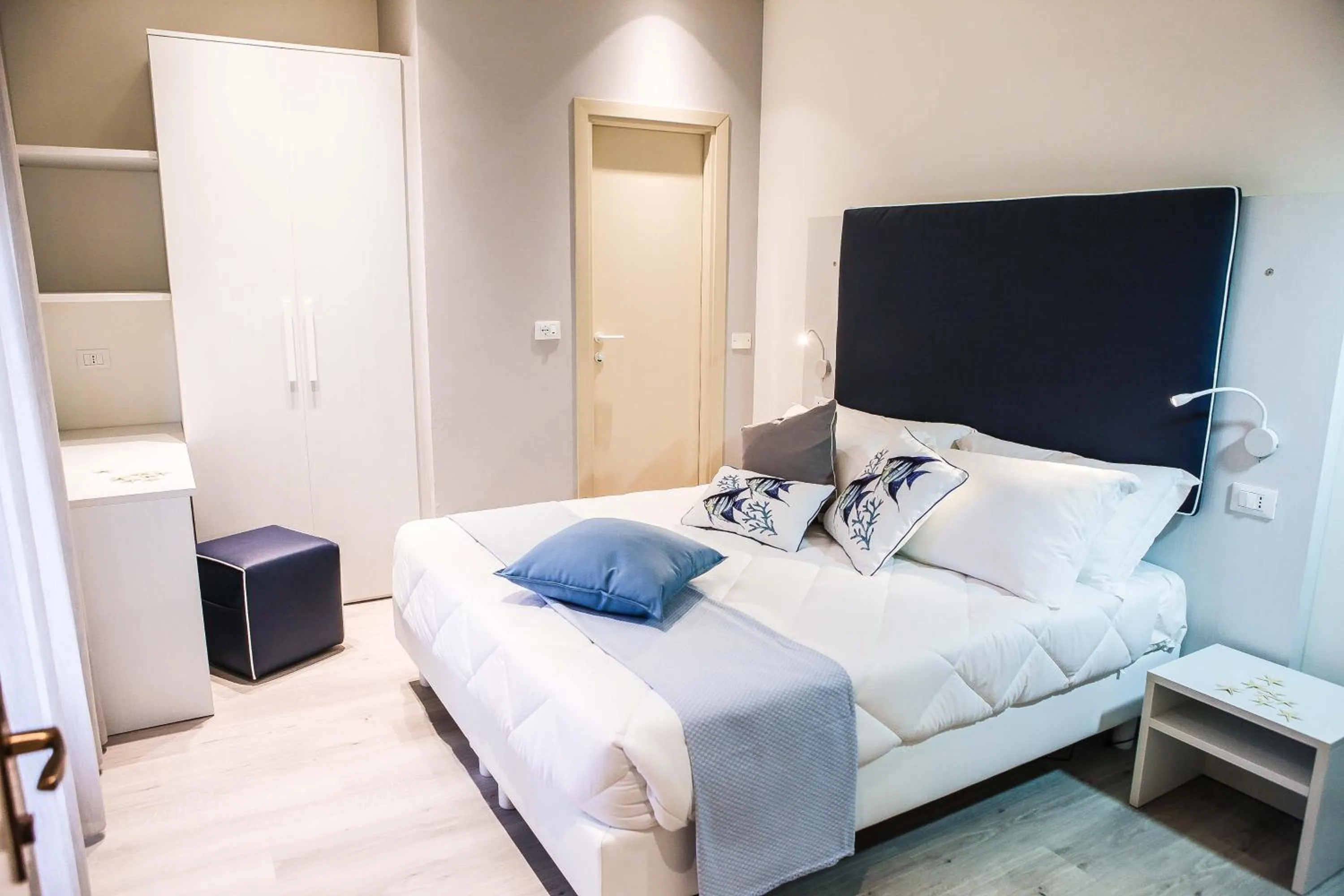 Bed in Hotel Veliero