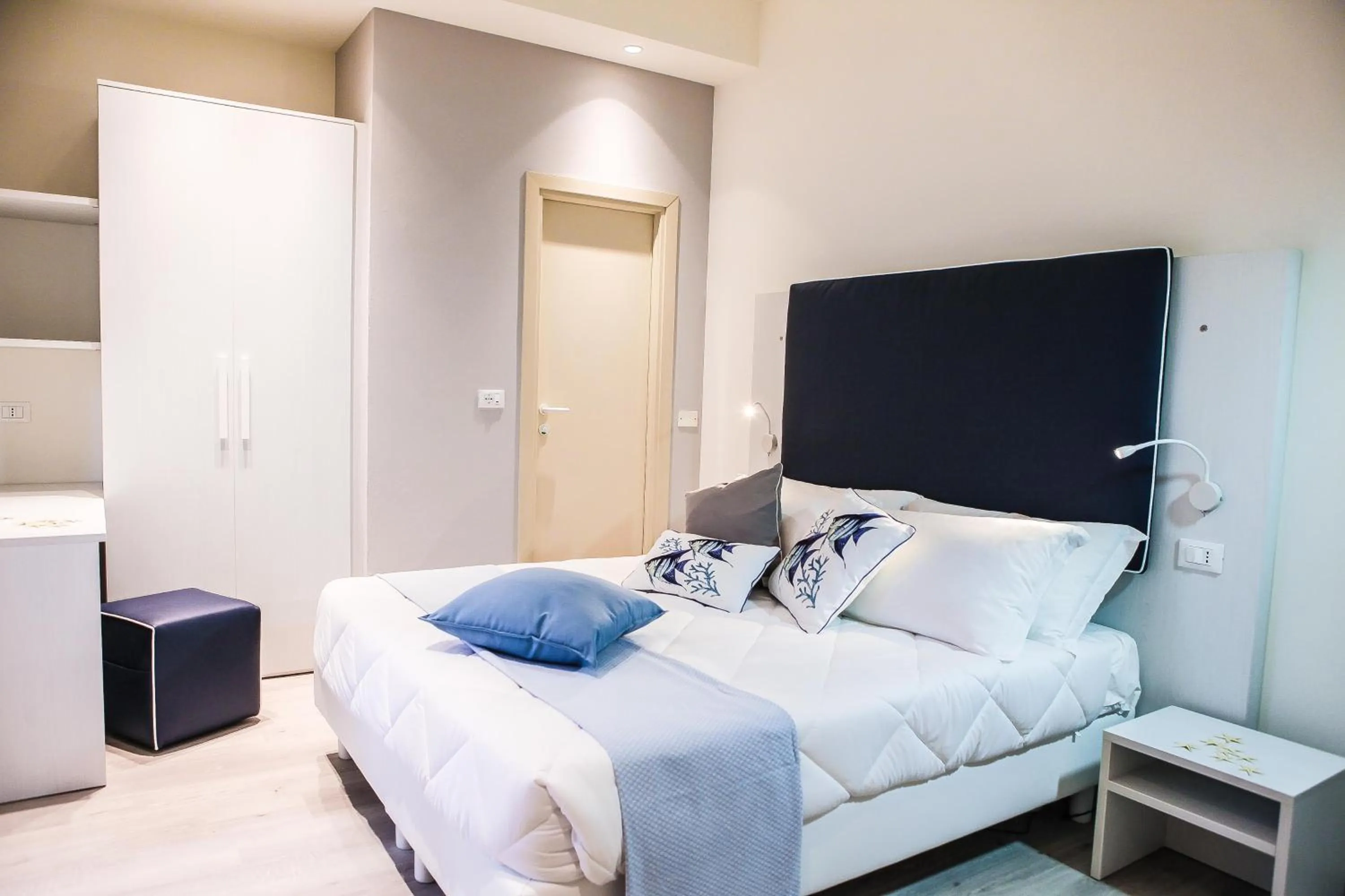 Bed in Hotel Veliero