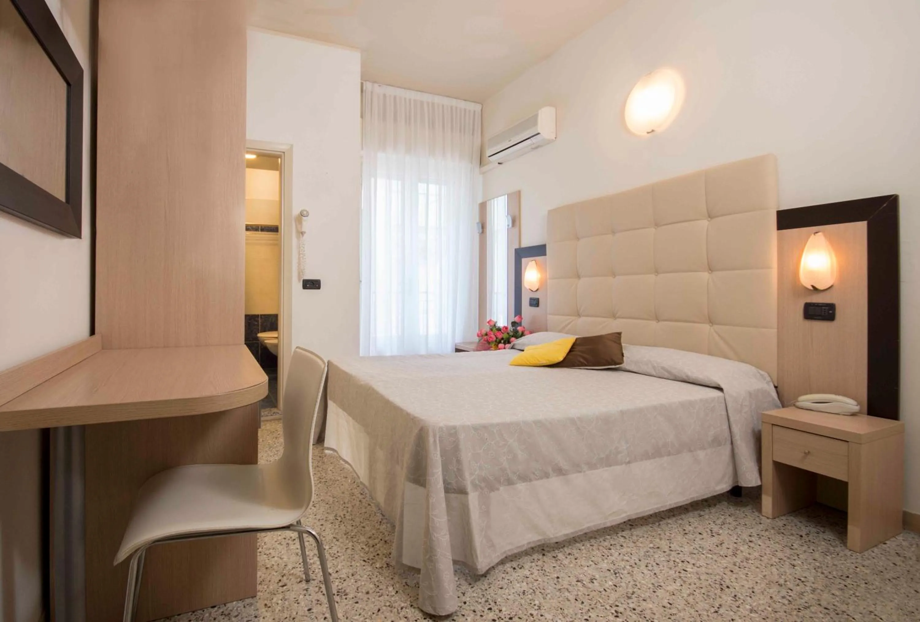 Bed in Hotel Veliero